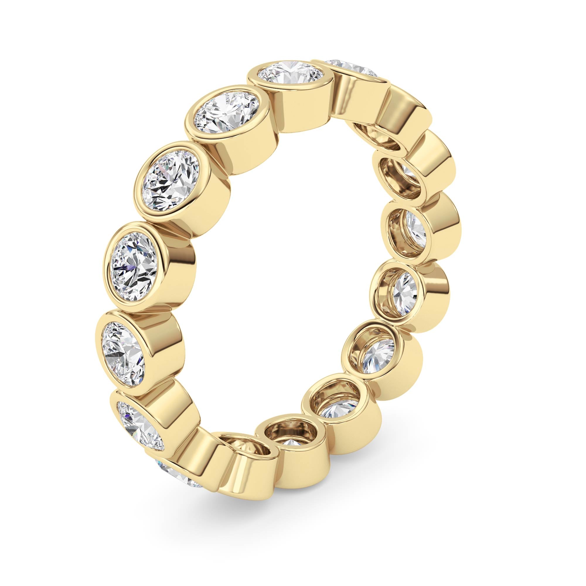 1.6Cttw Round Shaped Lab Grown Diamond (F/VS) Eternity Band Ring in 14K Gold