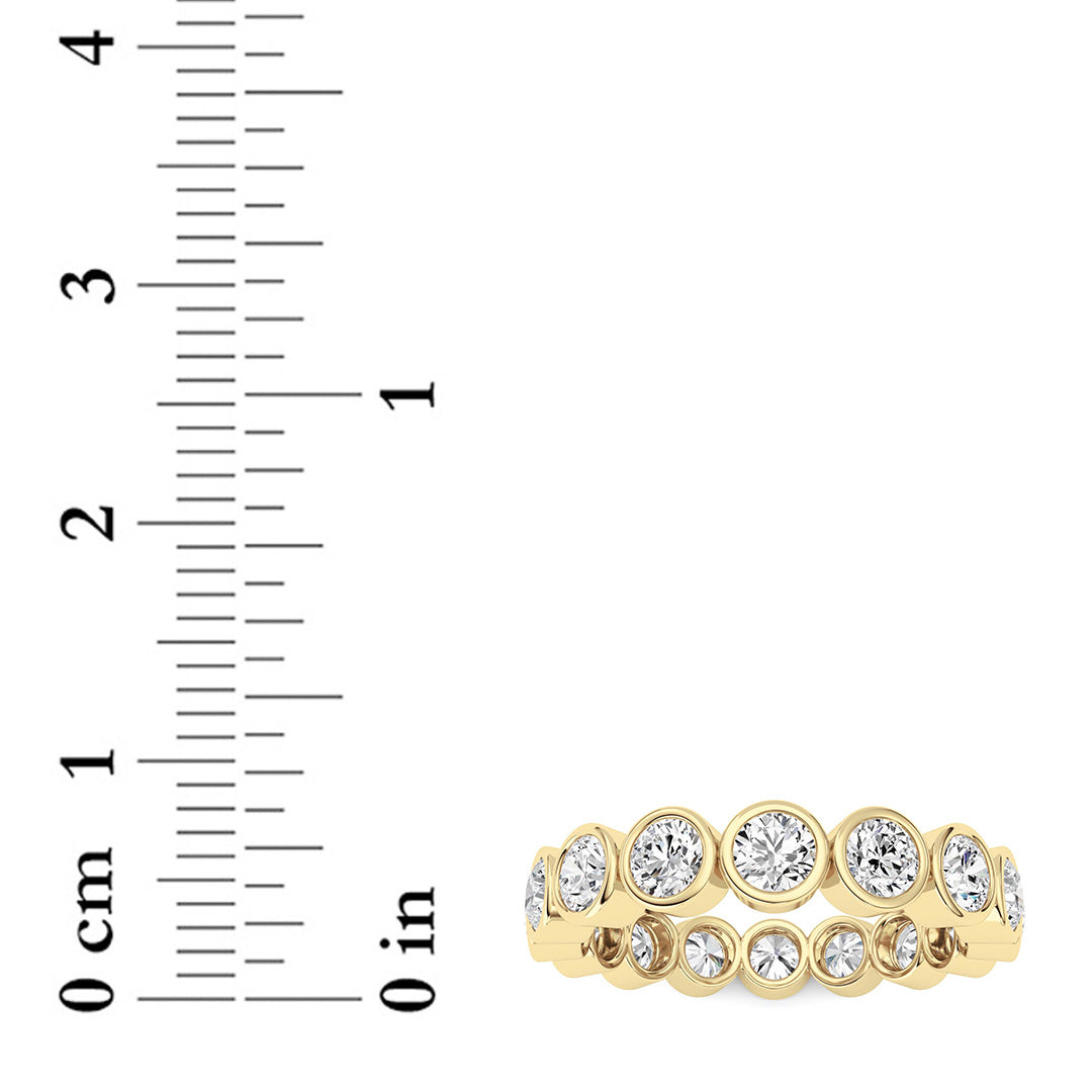 1.6Cttw Round Shaped Lab Grown Diamond (F/VS) Eternity Band Ring in 14K Gold