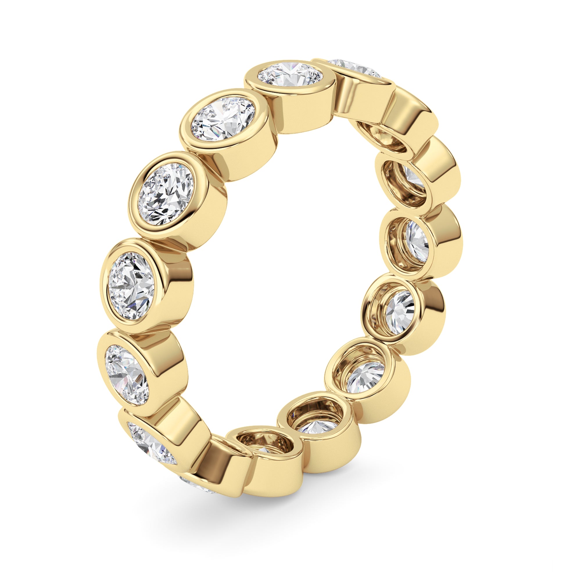 1.8Cttw Round Shaped Lab Grown Diamond (F/VS) Eternity Band Ring in 14K Gold