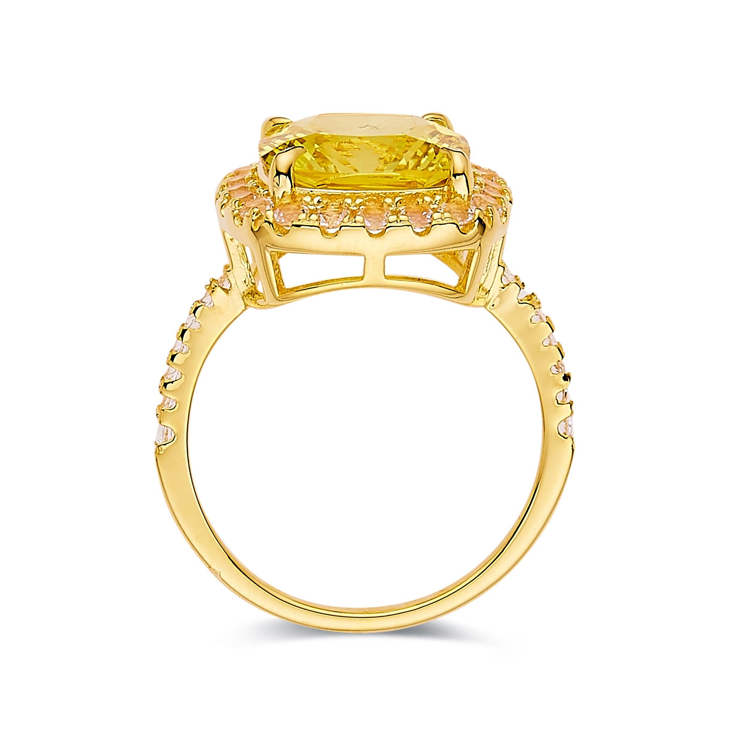 Lab Grown Sapphire Engagement Best Ring Gift For Her - FineColorJewels