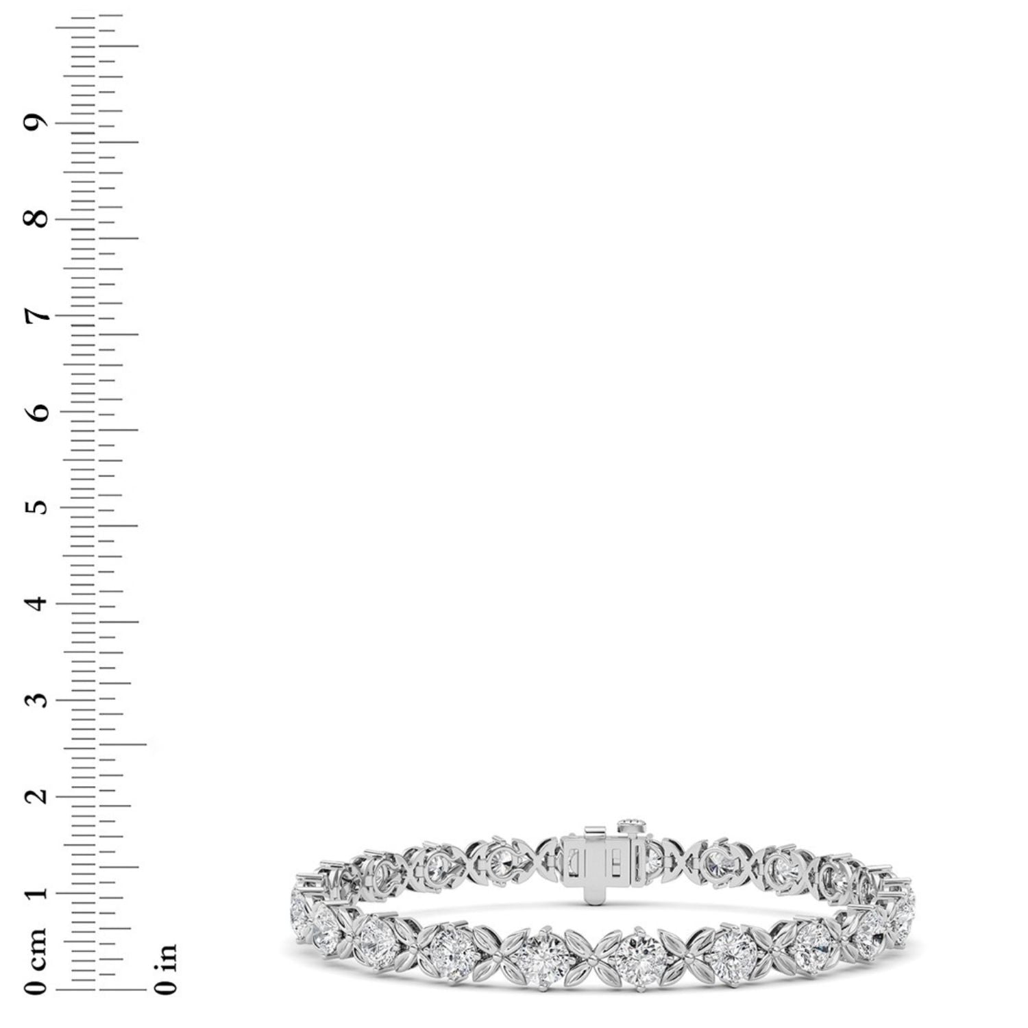 7Cttw Round Lab Grown Diamond (F/VS ) Bracelet in 14K Gold