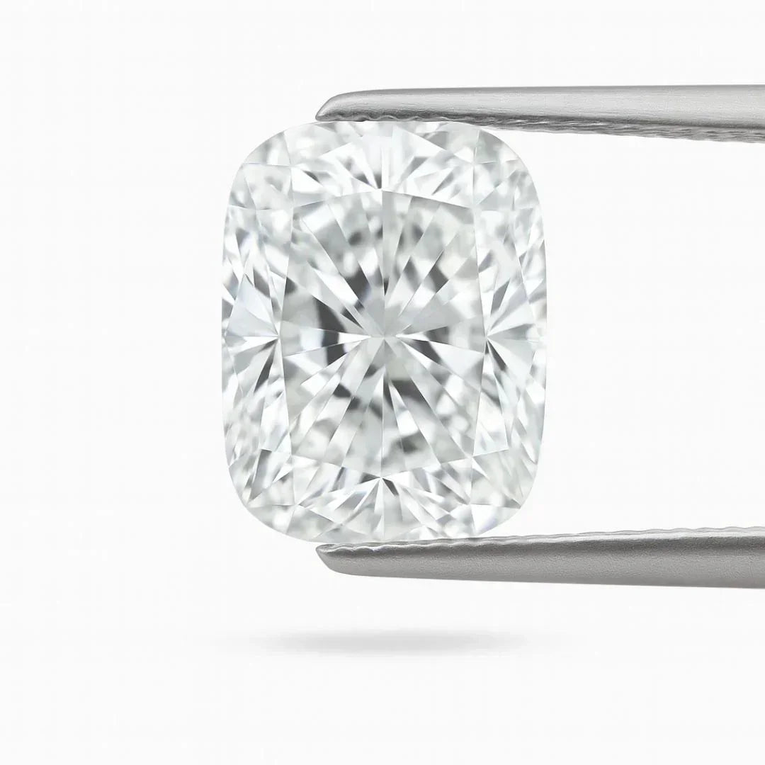 Long Cushion Cut Loose Lab Grown Diamond Stone VVS1 IGI Certified - Fine Diamond
