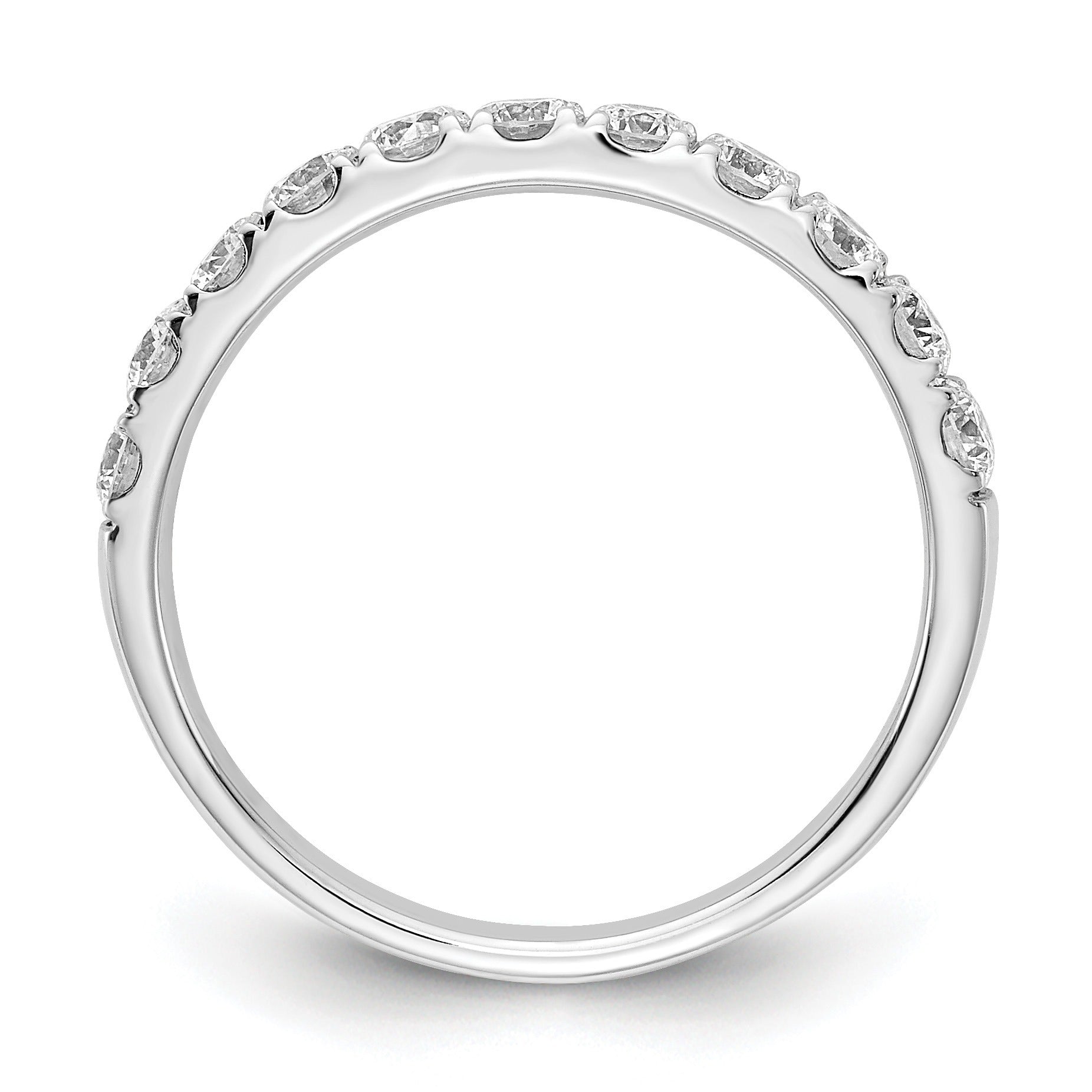 14k White Gold Lab Grown Diamond Wedding Bands