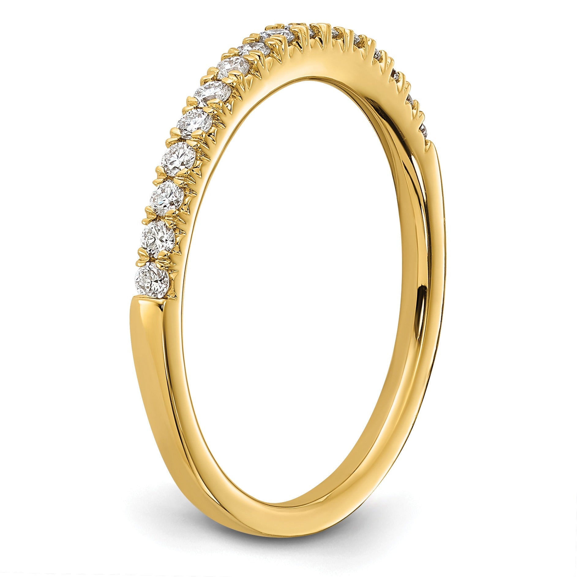 14K Gold Lab Grown Diamond Eternity Wedding Bands