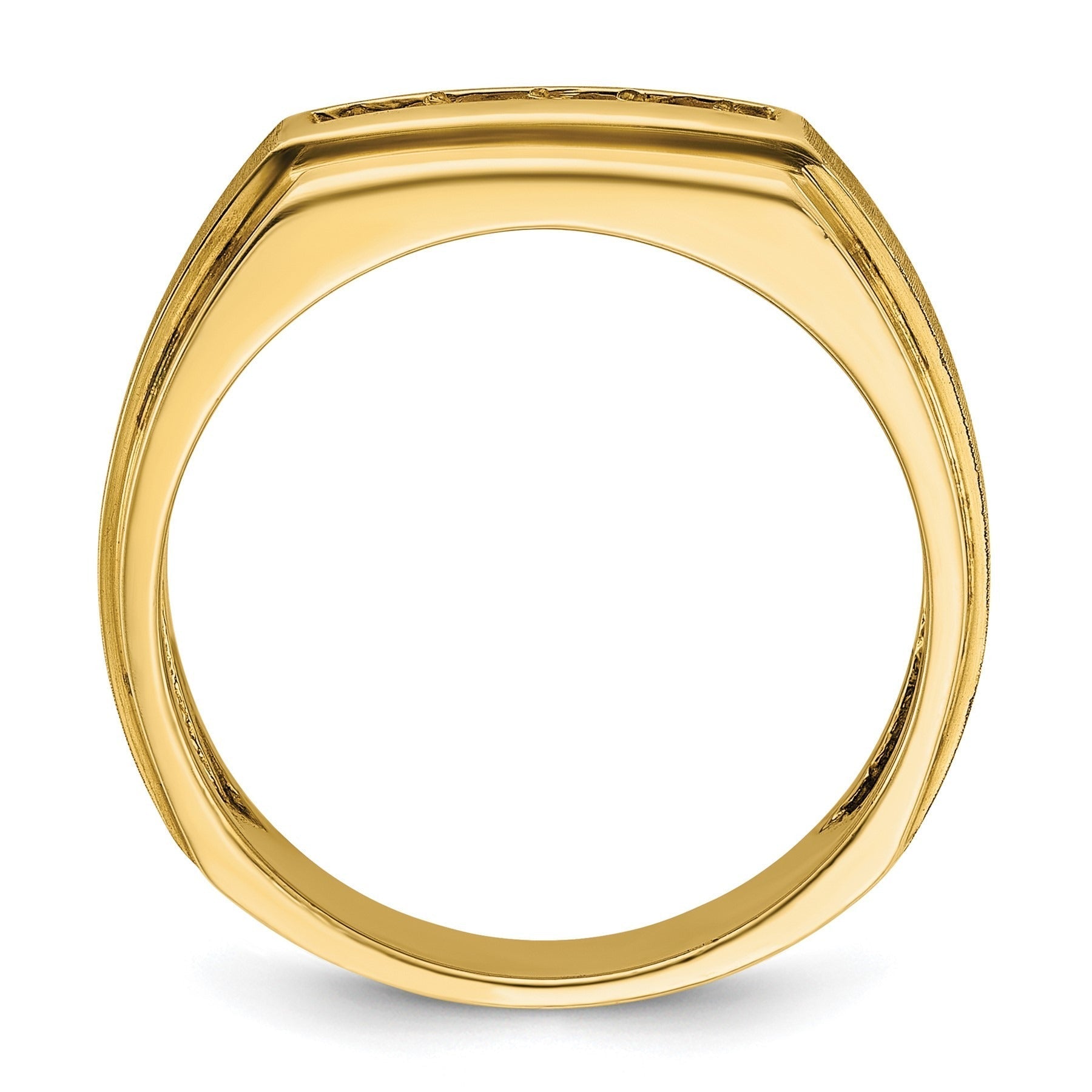 14k 1/4 carat Lab Grown Diamond Five Stone Men's Ring
