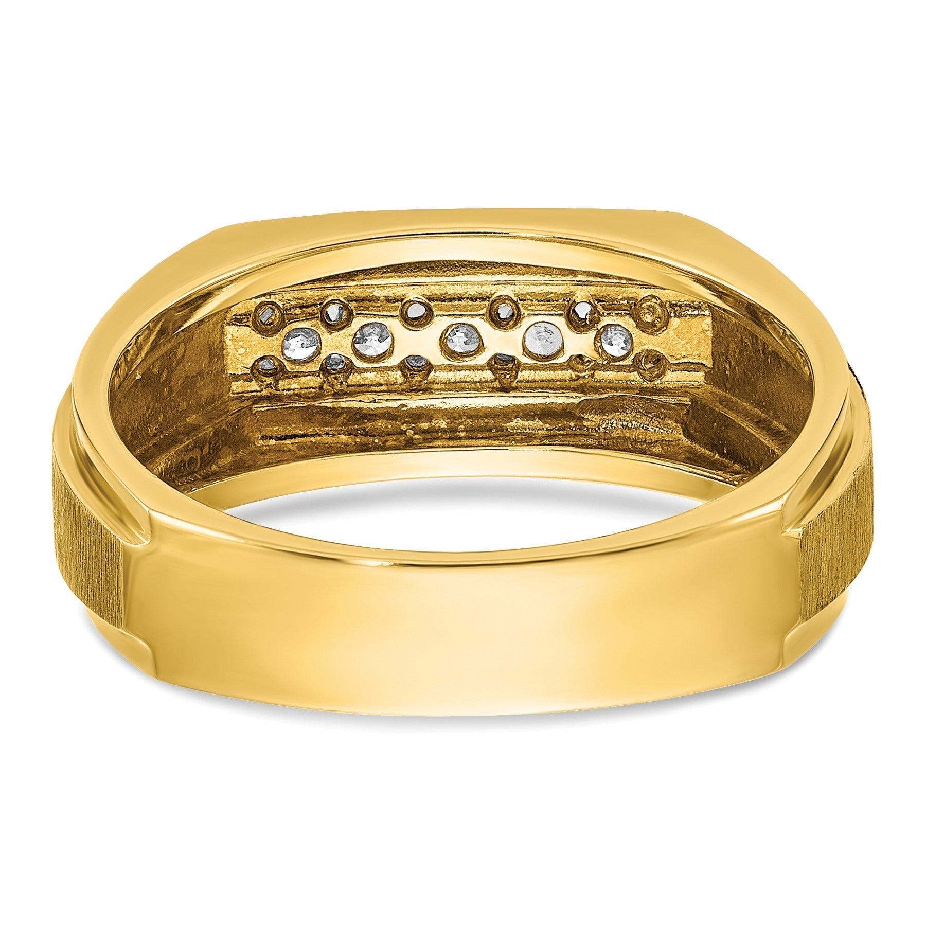 14k 1/4 carat Lab Grown Diamond Five Stone Men's Ring