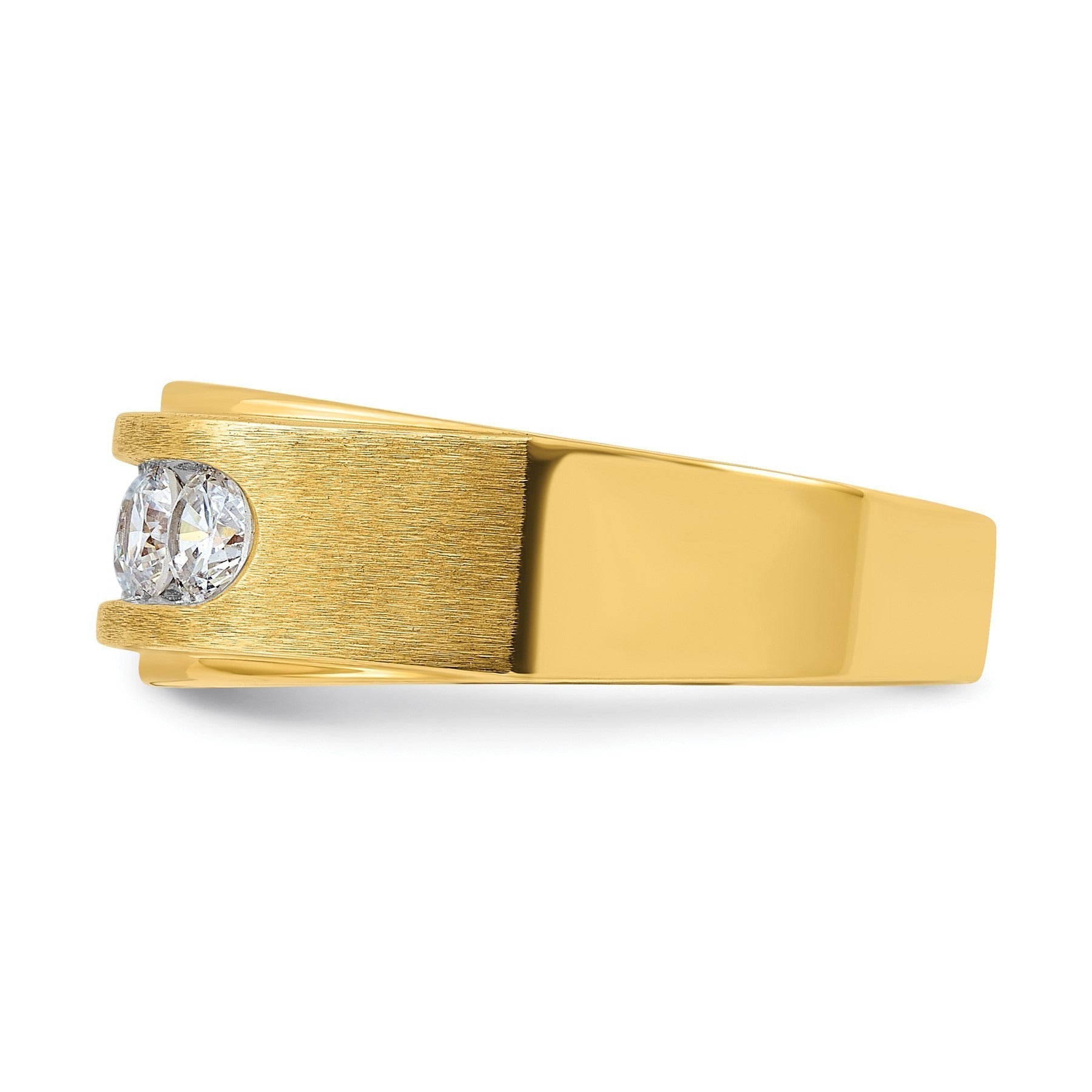 14k Yellow Gold Lab Grown Diamond Five Stone Ring