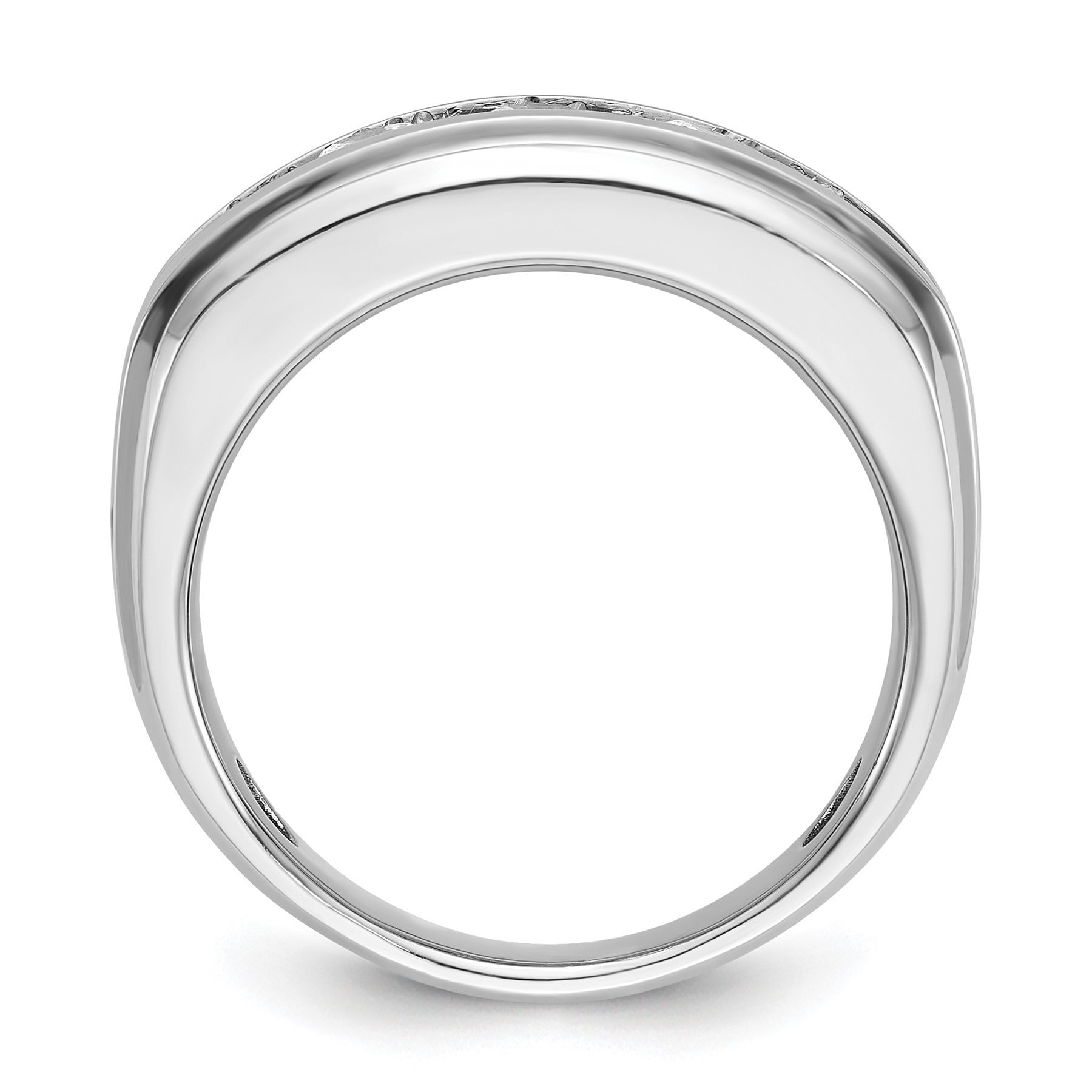 14k White Gold 1 3/4 carat Lab Diamond Five Stone Ring