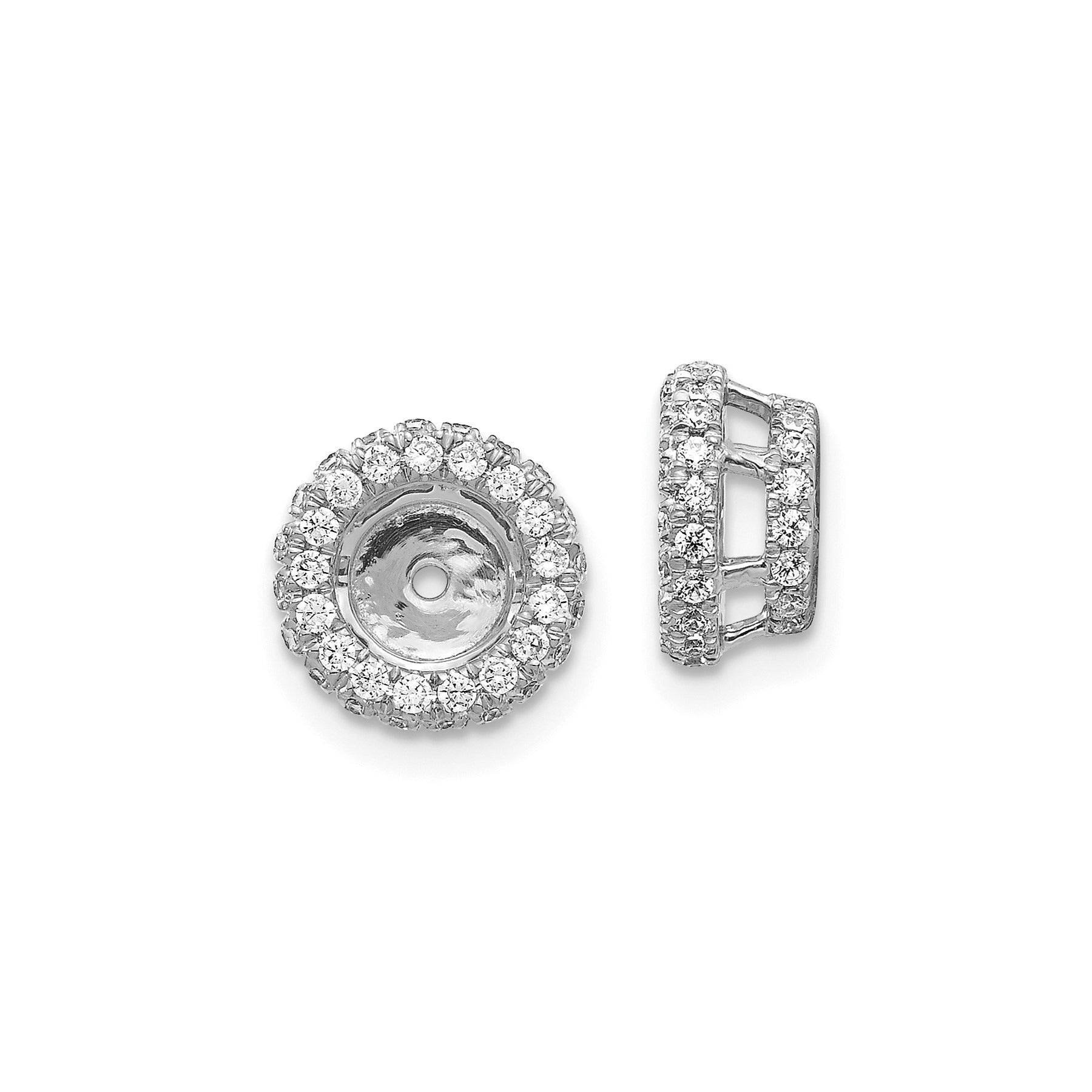 14k Gold Lab Diamond Earring Jacket