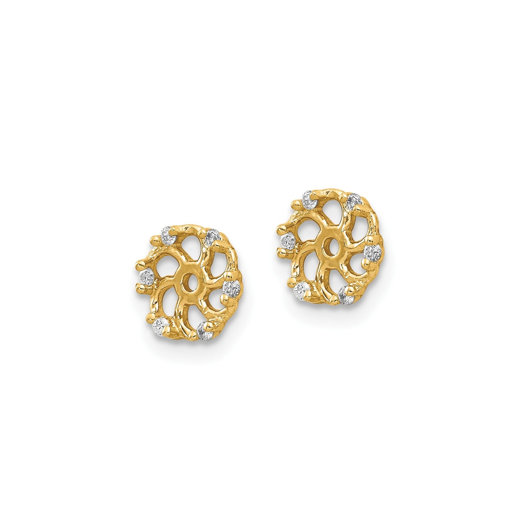 Lab Grown Diamond Earring Jackets 14k Gold