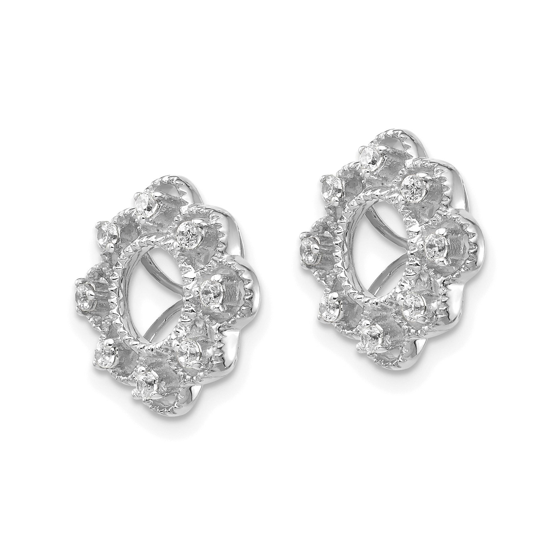 14k Gold Lab Grown Diamond Earring Jacket