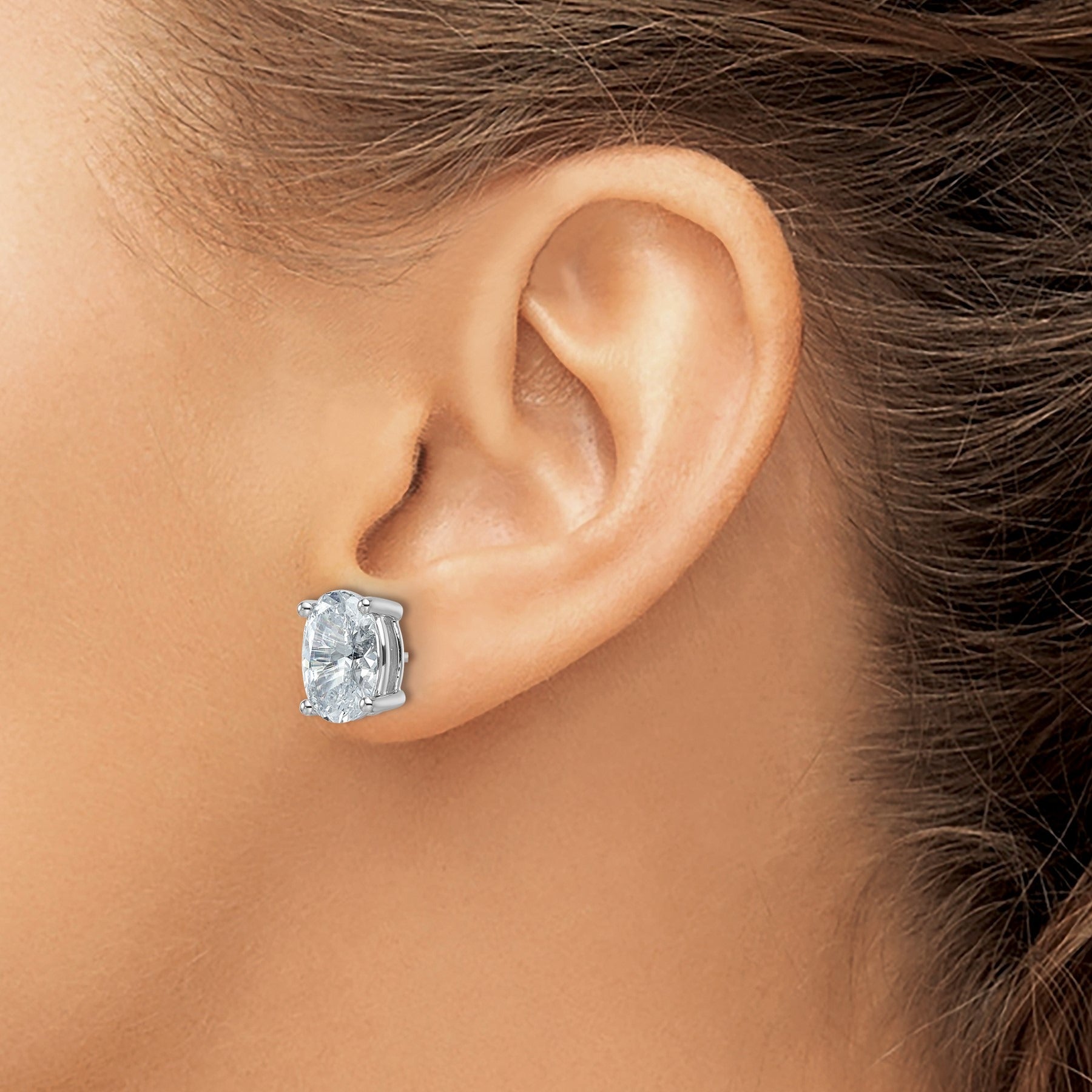 14k Gold Lab Grown Diamond Stud Earrings