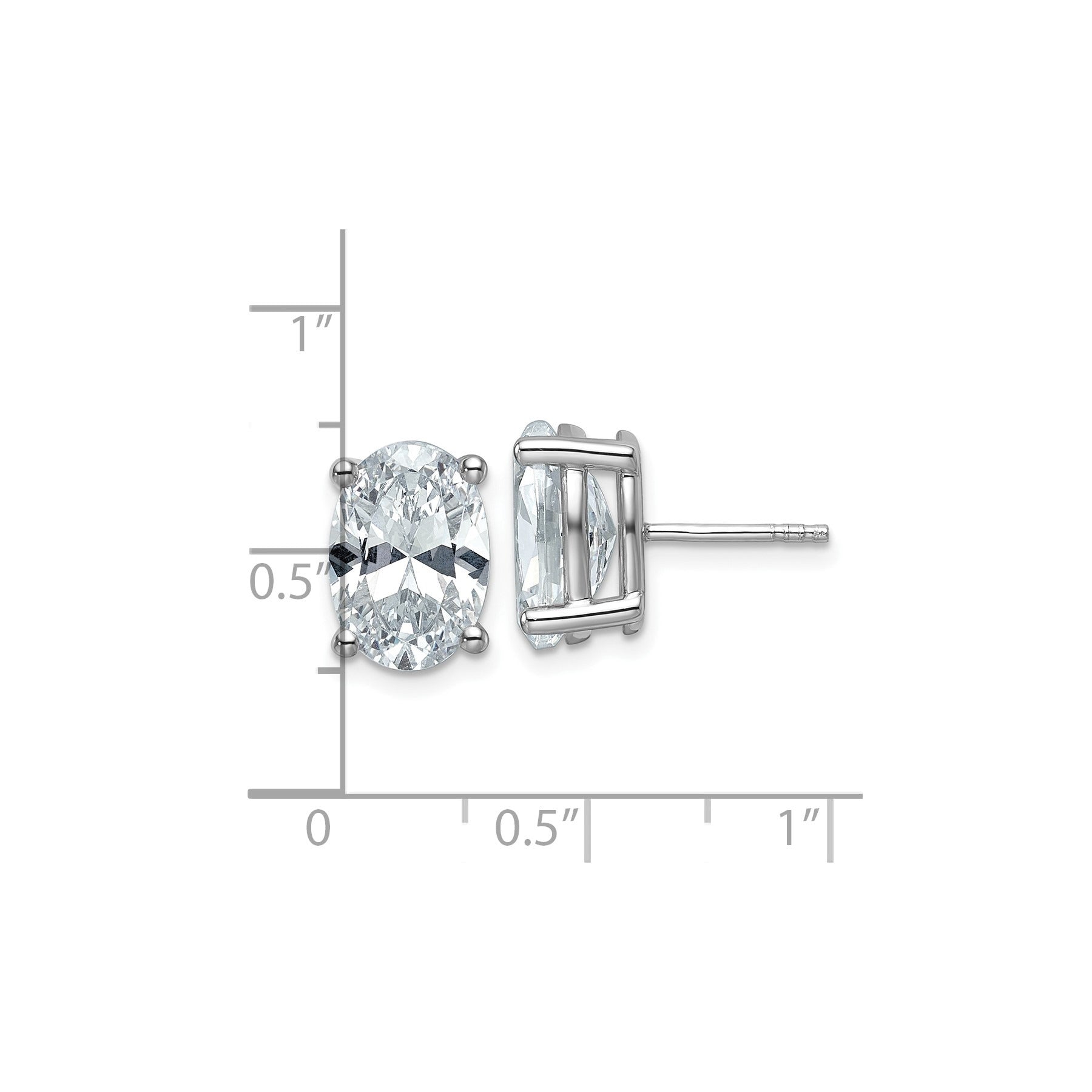 14k Gold Lab Grown Diamond Stud Earrings