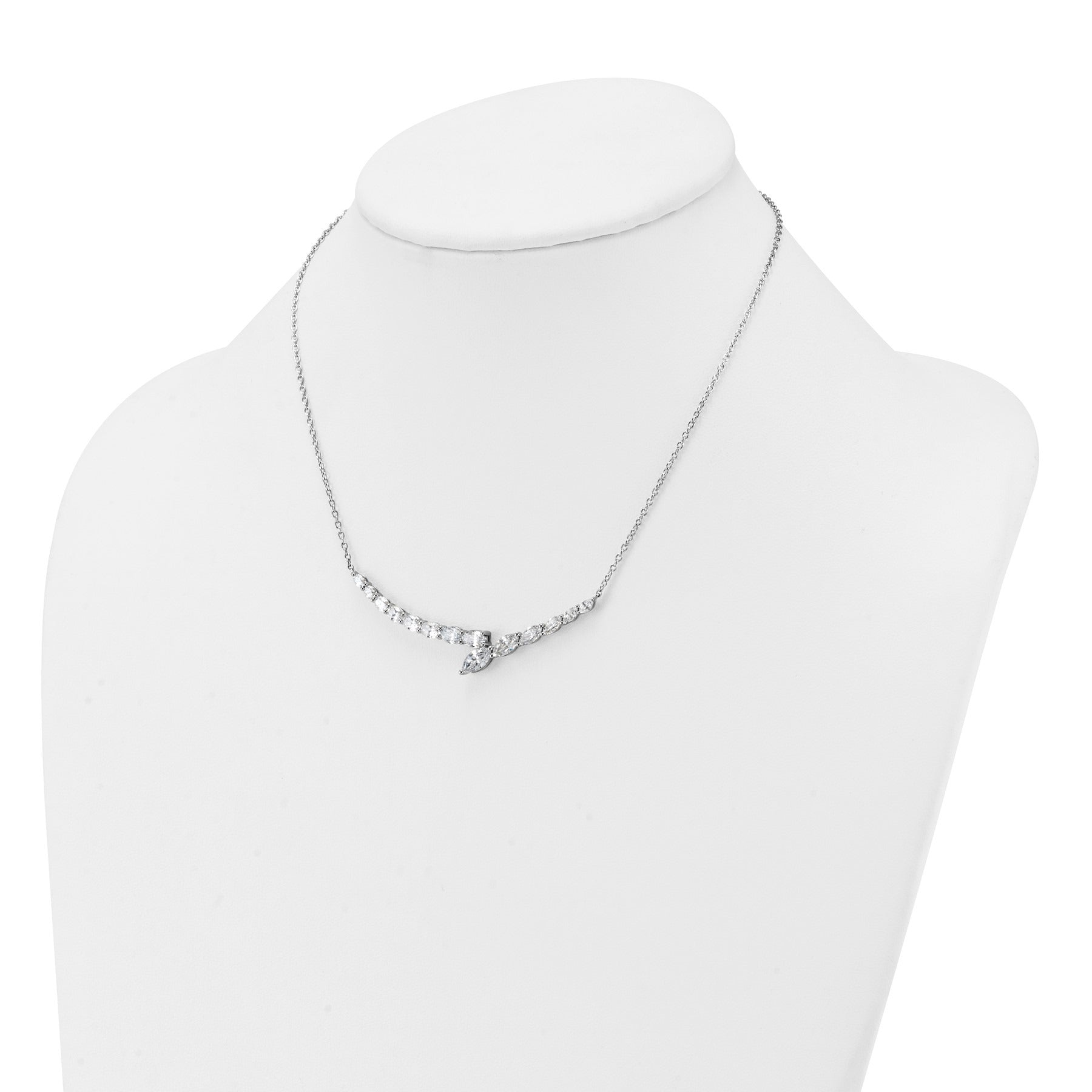 14k Lab Grown Diamond Fashion Bar Necklace