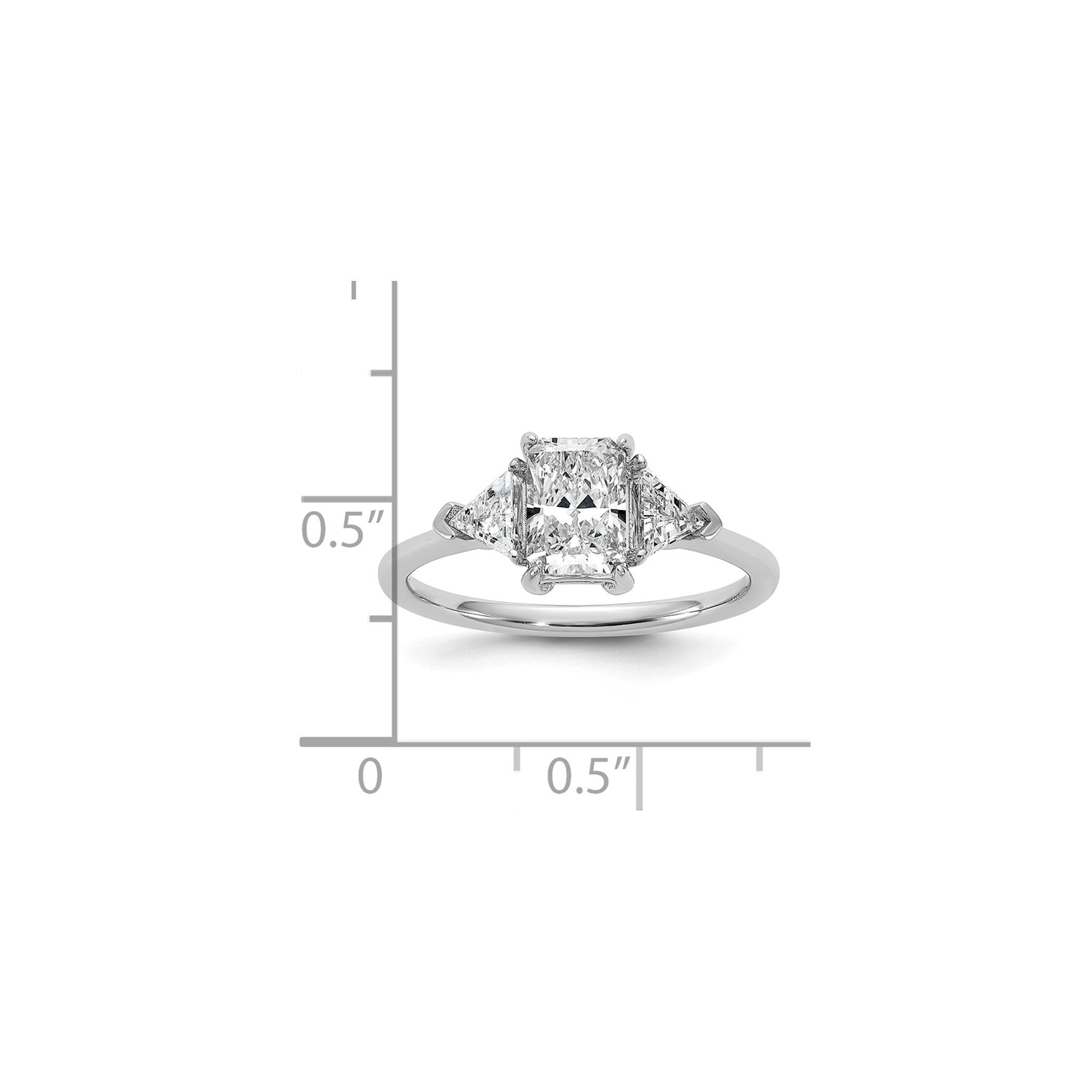 Lab Grown Diamond 3-Stone Bridal Ring