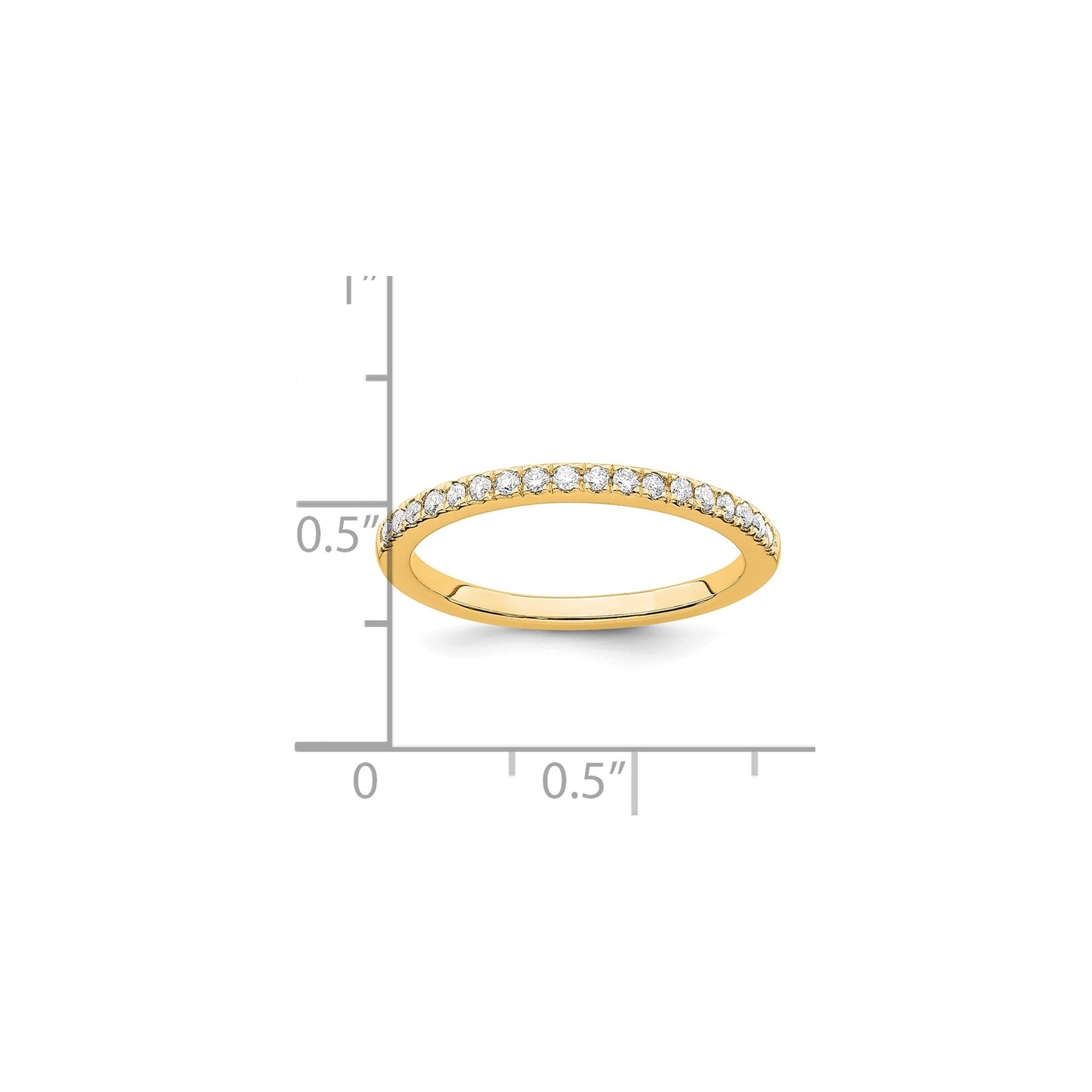 14k Gold Lab Grown Diamond Wedding Band Eternity Ring
