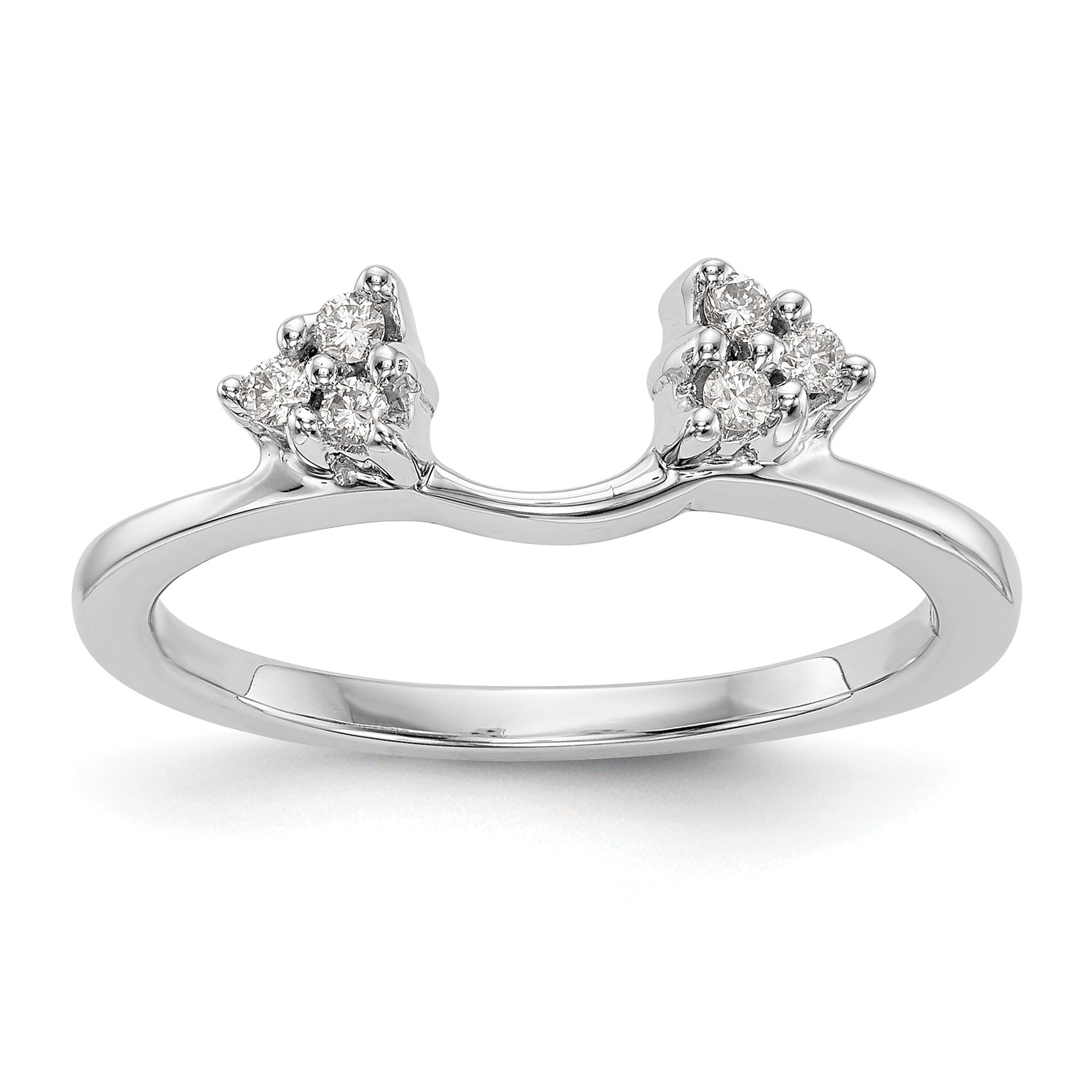 14K White Gold Lab Grown Diamond Wrap Ring