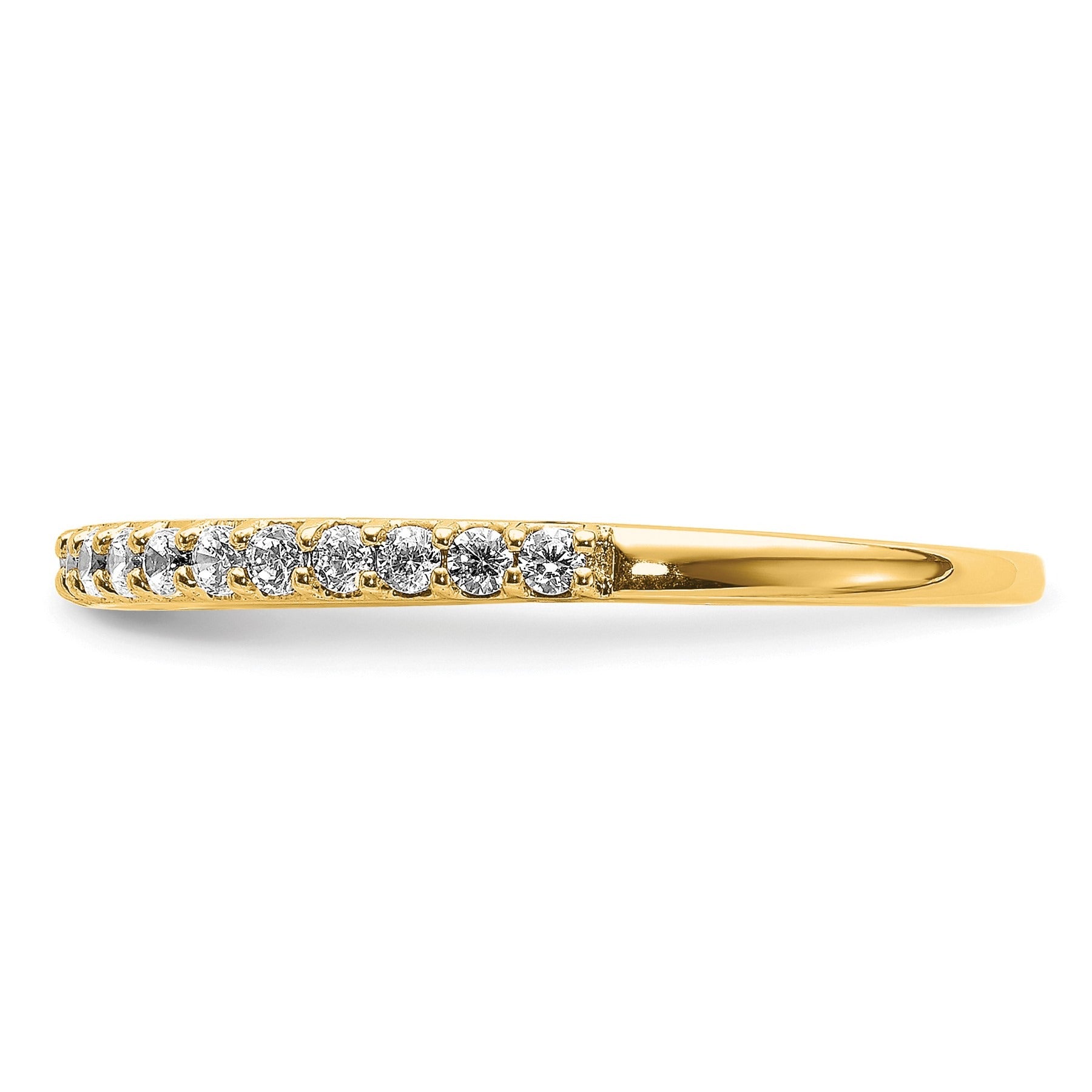 14k Gold Lab Grown Diamond Wedding Band