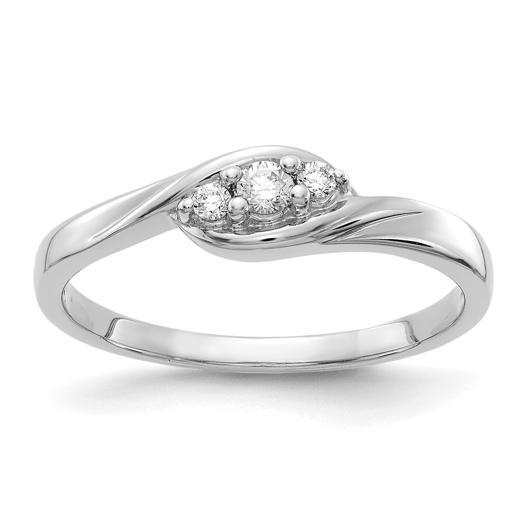 14K White Gold Lab Grown Diamond Engagement Ring