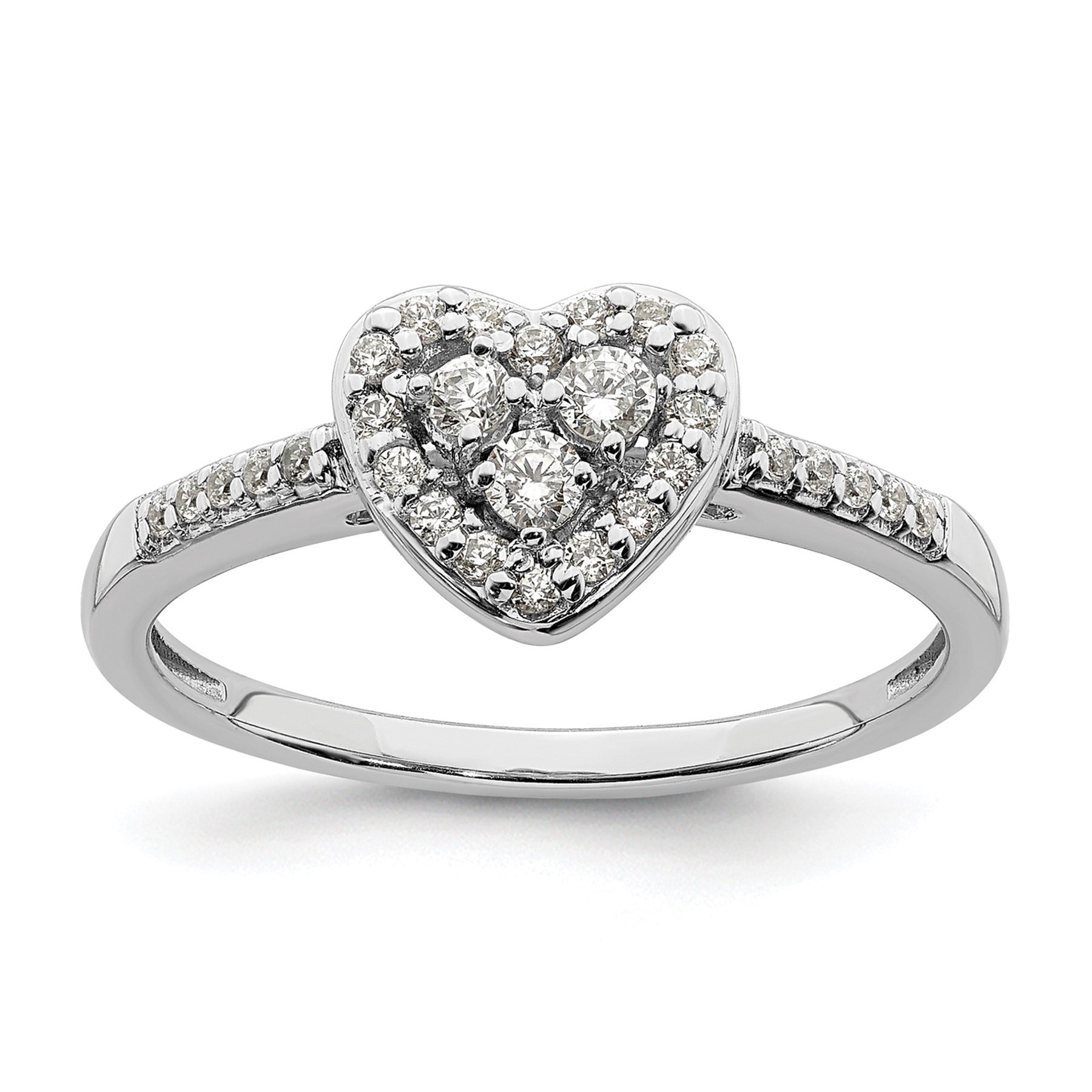 White Gold Lab Grown Diamond Cluster Engagement Ring