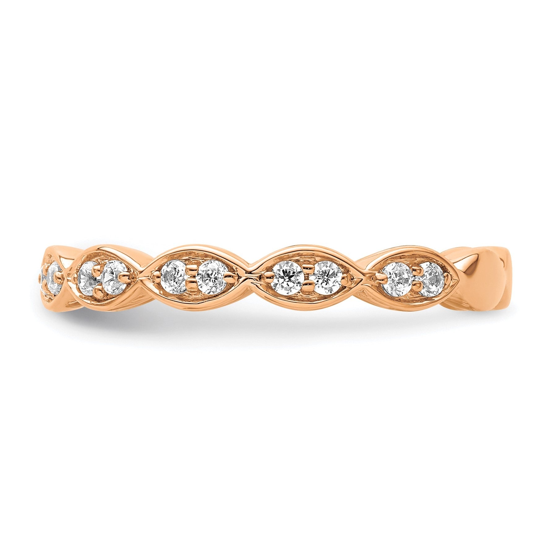 14K Gold Lab Grown Diamond Fashion Wedding Band