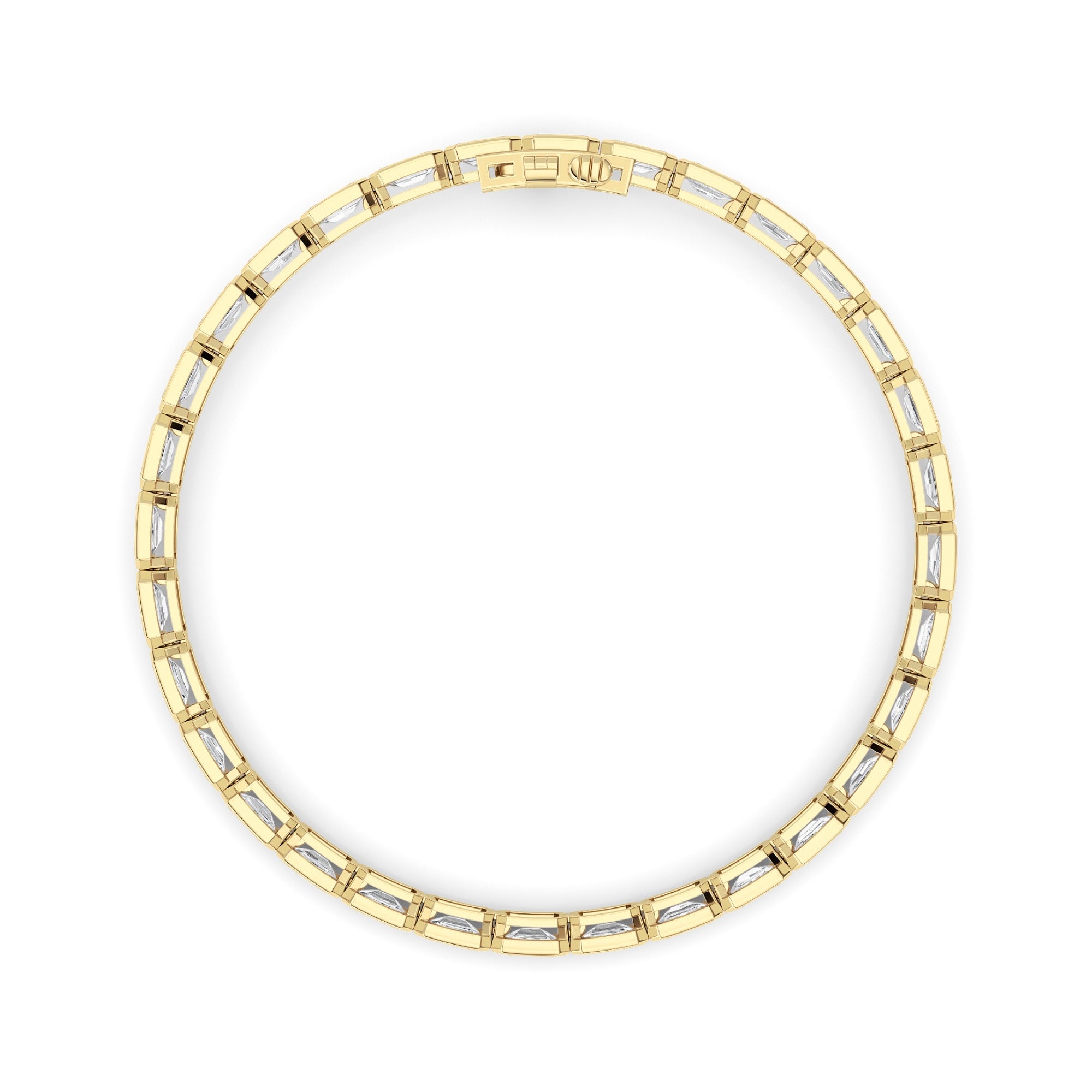 Emerald Lab Grown Diamond (F/VS ) Bracelet in 14K Gold