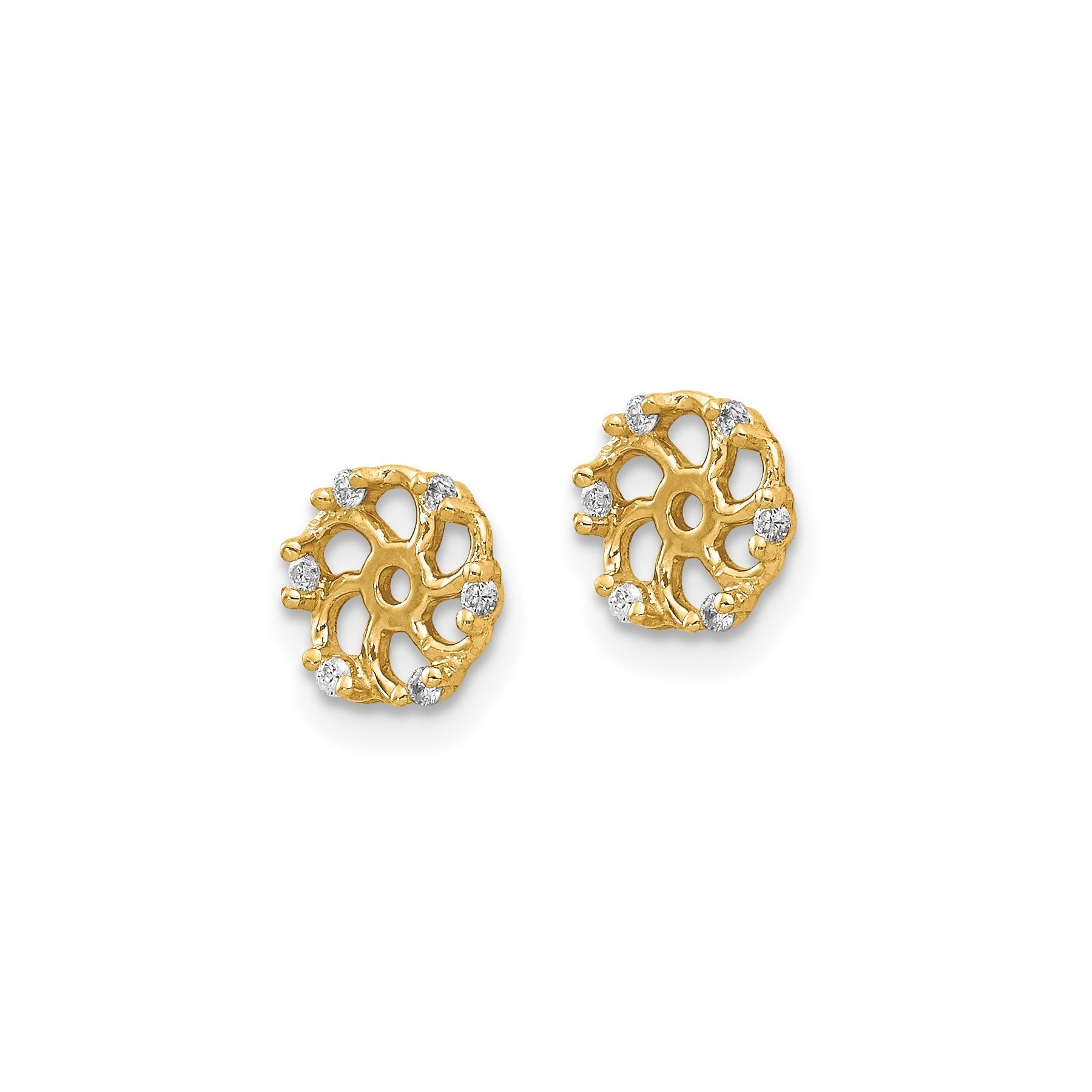 Lab Grown Diamond Earring Jackets 14k Gold