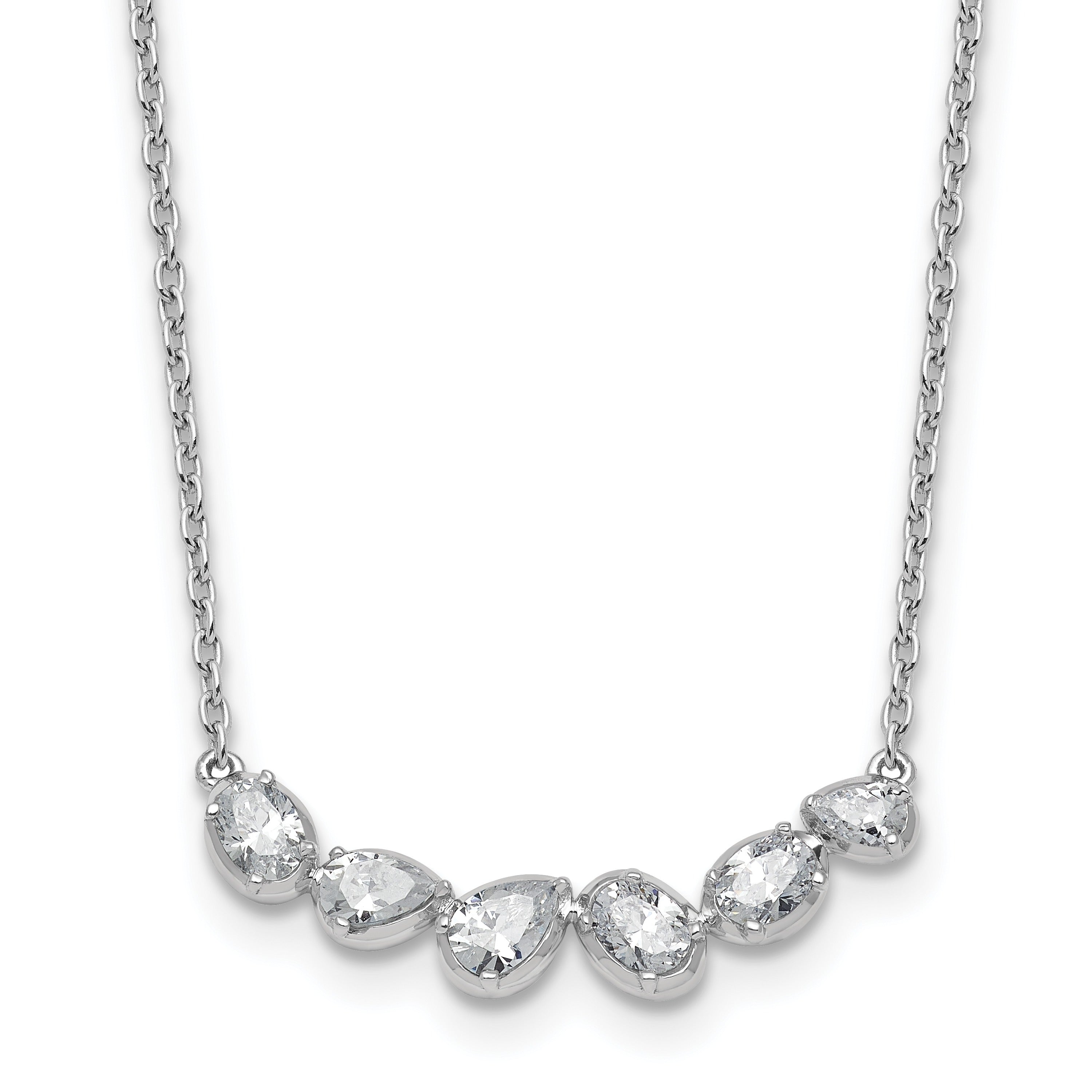 Lab Grown Diamond 14K Gold Leaf Bar Necklace