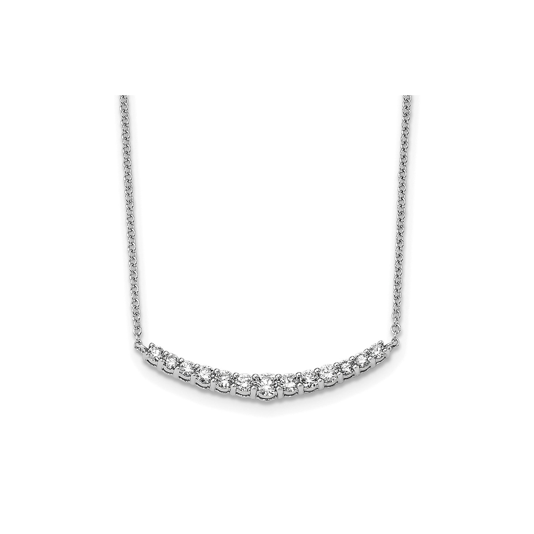 Lab Grown Diamond Complete Bar Gold Necklace