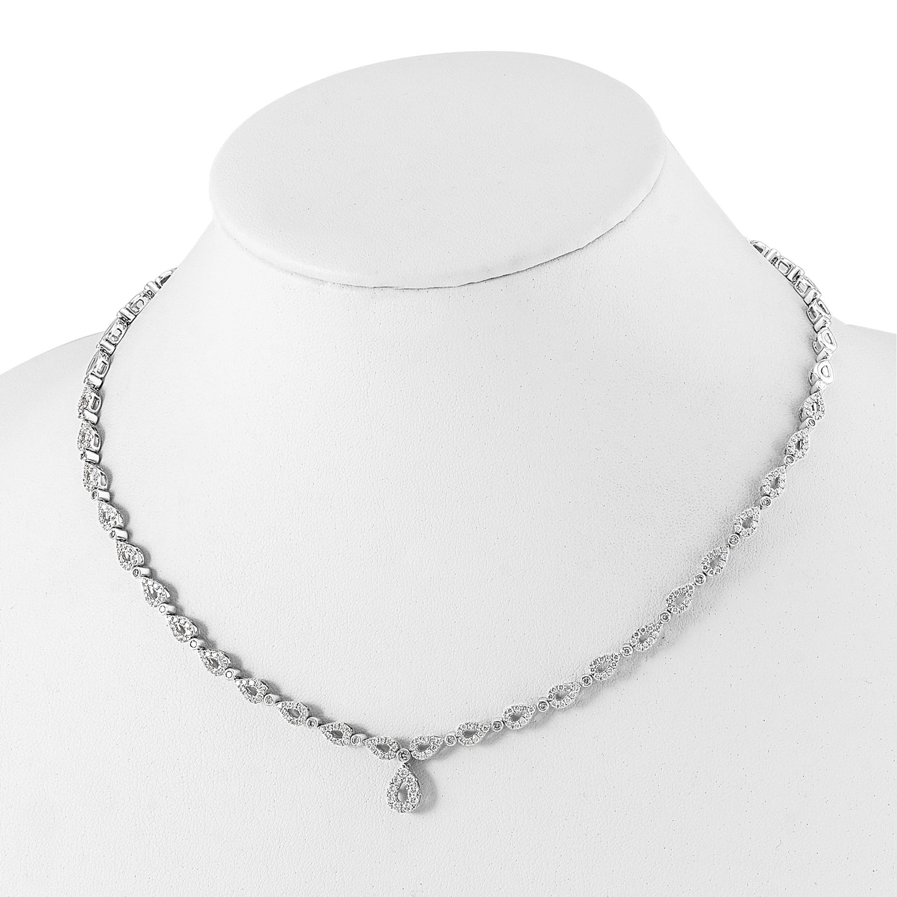 1 Lab Grown Diamond Fashion Teardrop Necklace