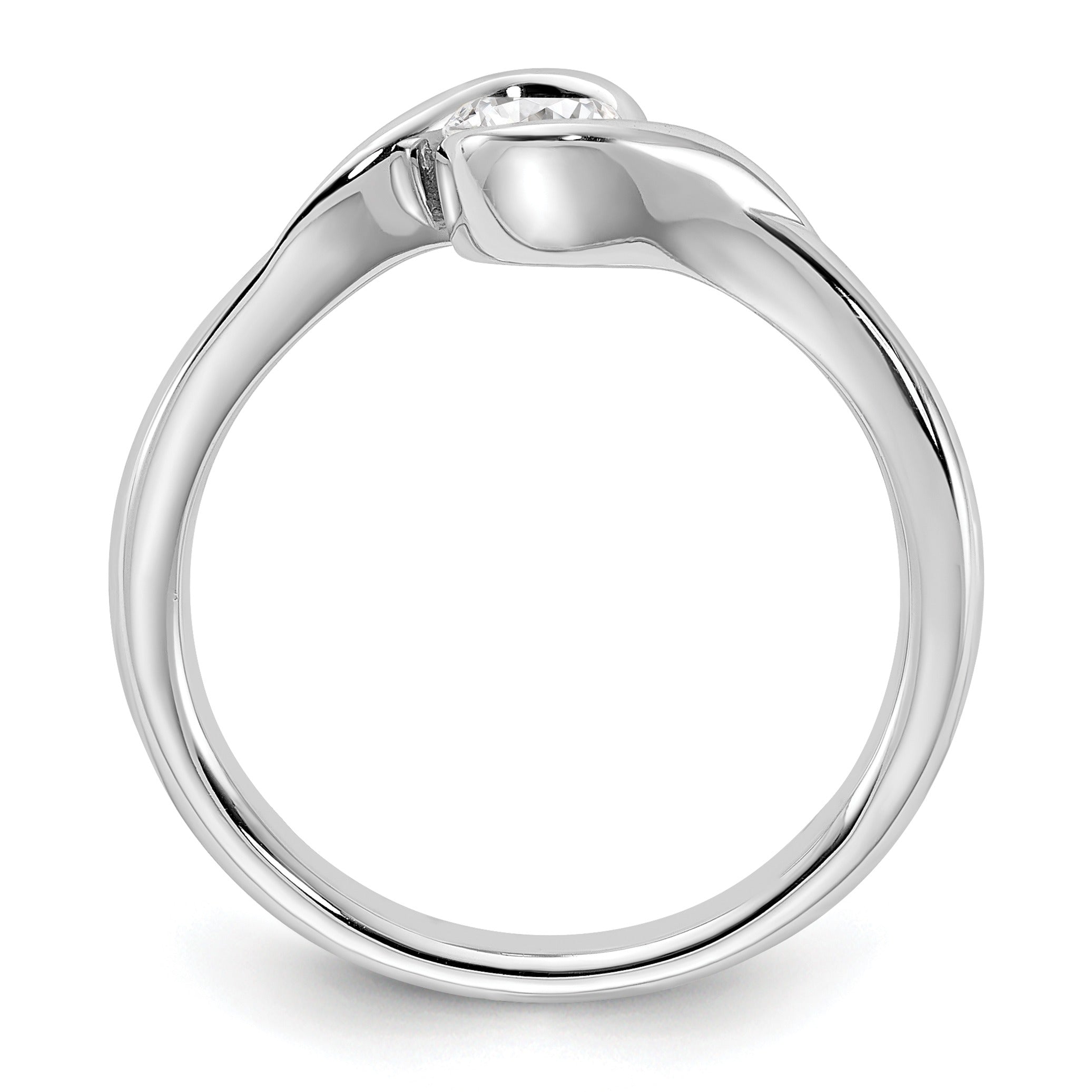 Lab Grown Diamond Round Solitaire Engagement Ring