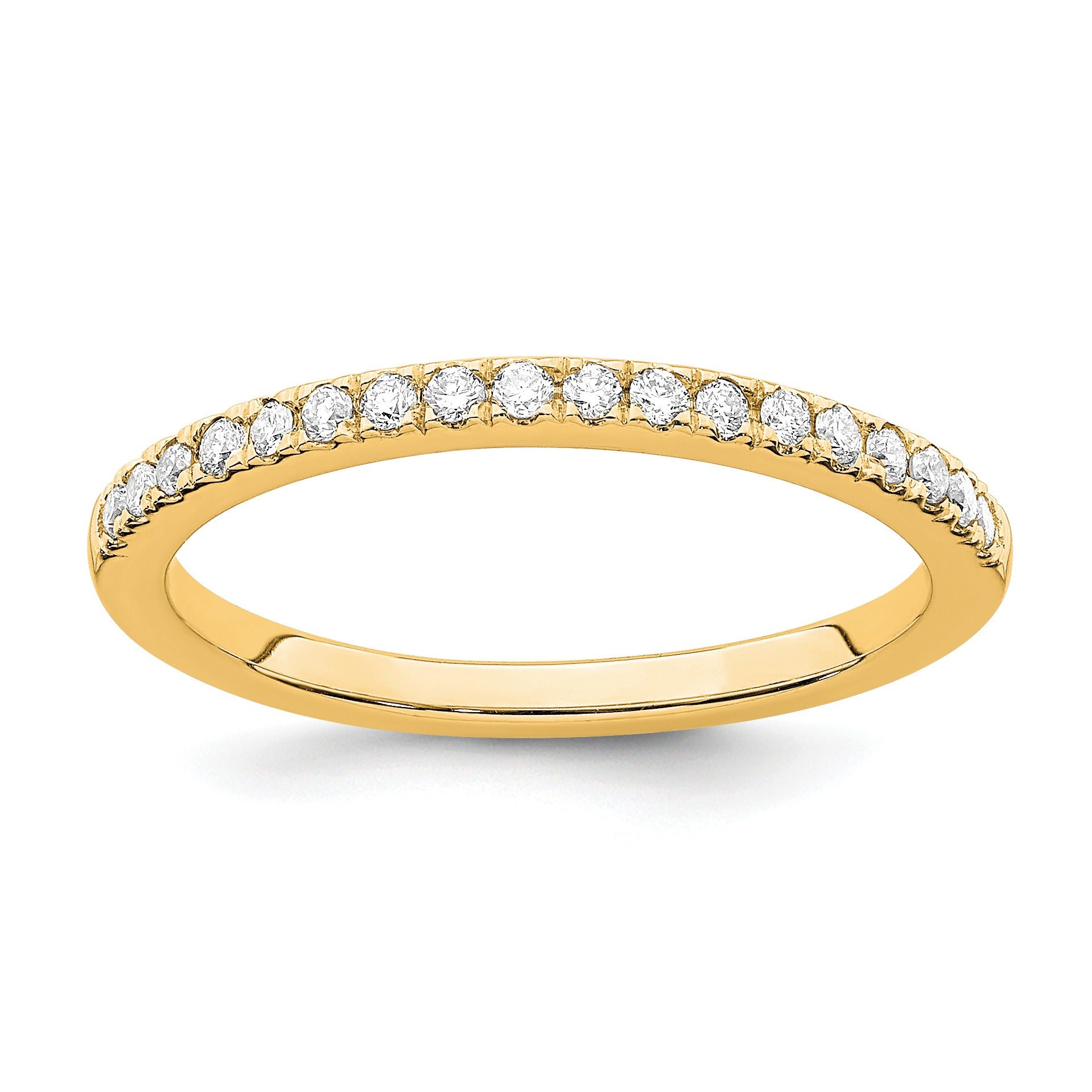 14k Gold Lab Grown Diamond Wedding Band Eternity Ring