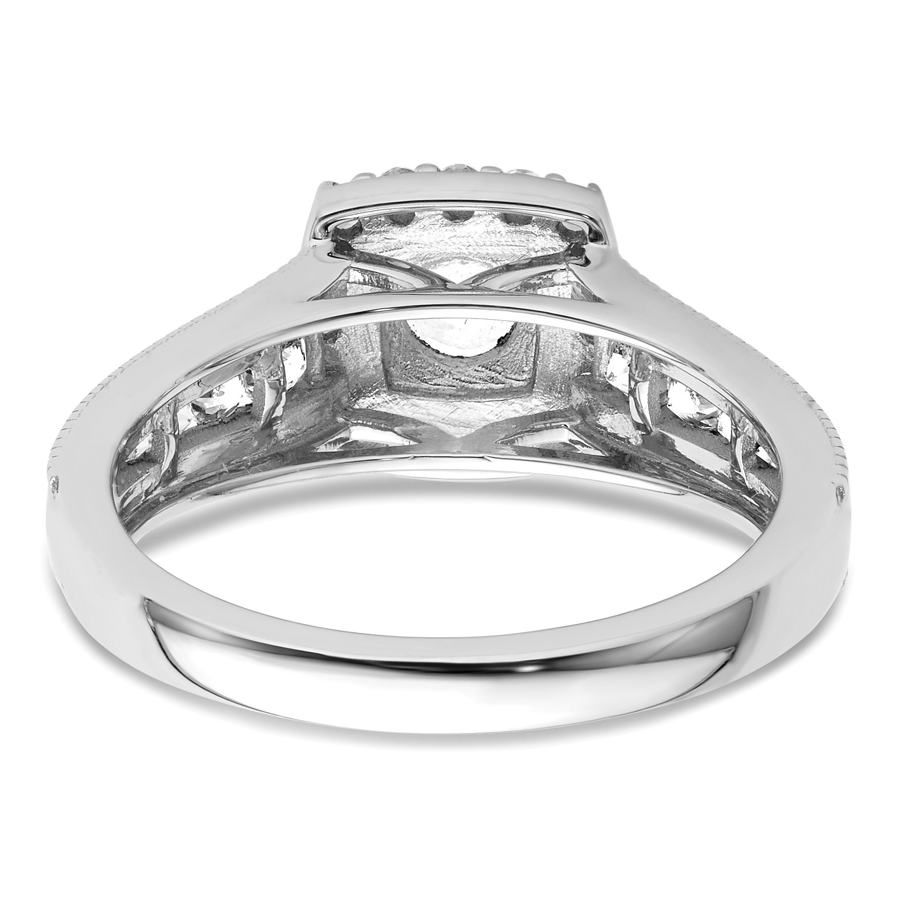 1 carat Lab Grown Diamond Halo Engagement Ring