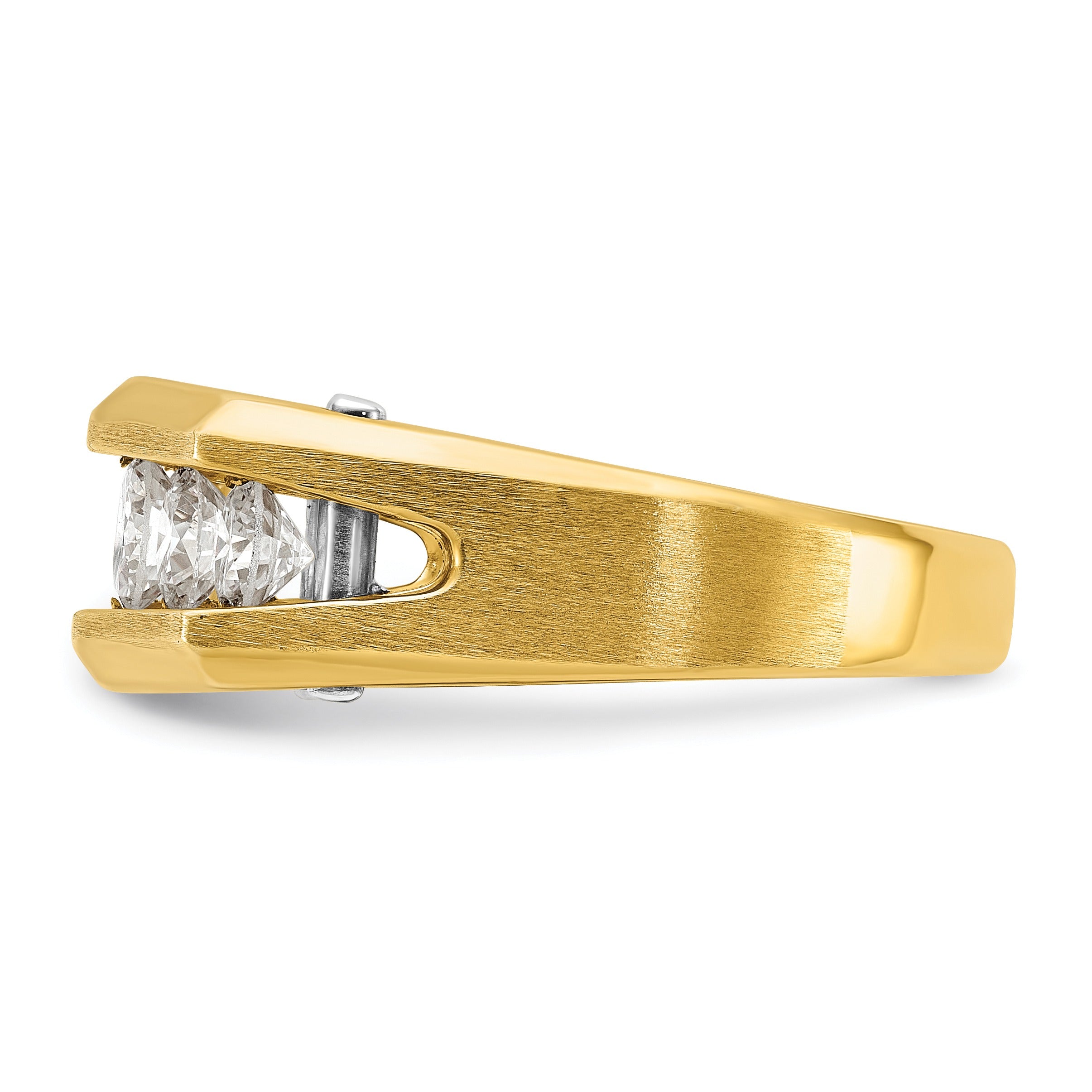 14k Gold 1 1/2 carat Lab Grown Diamond Five Stone Ring