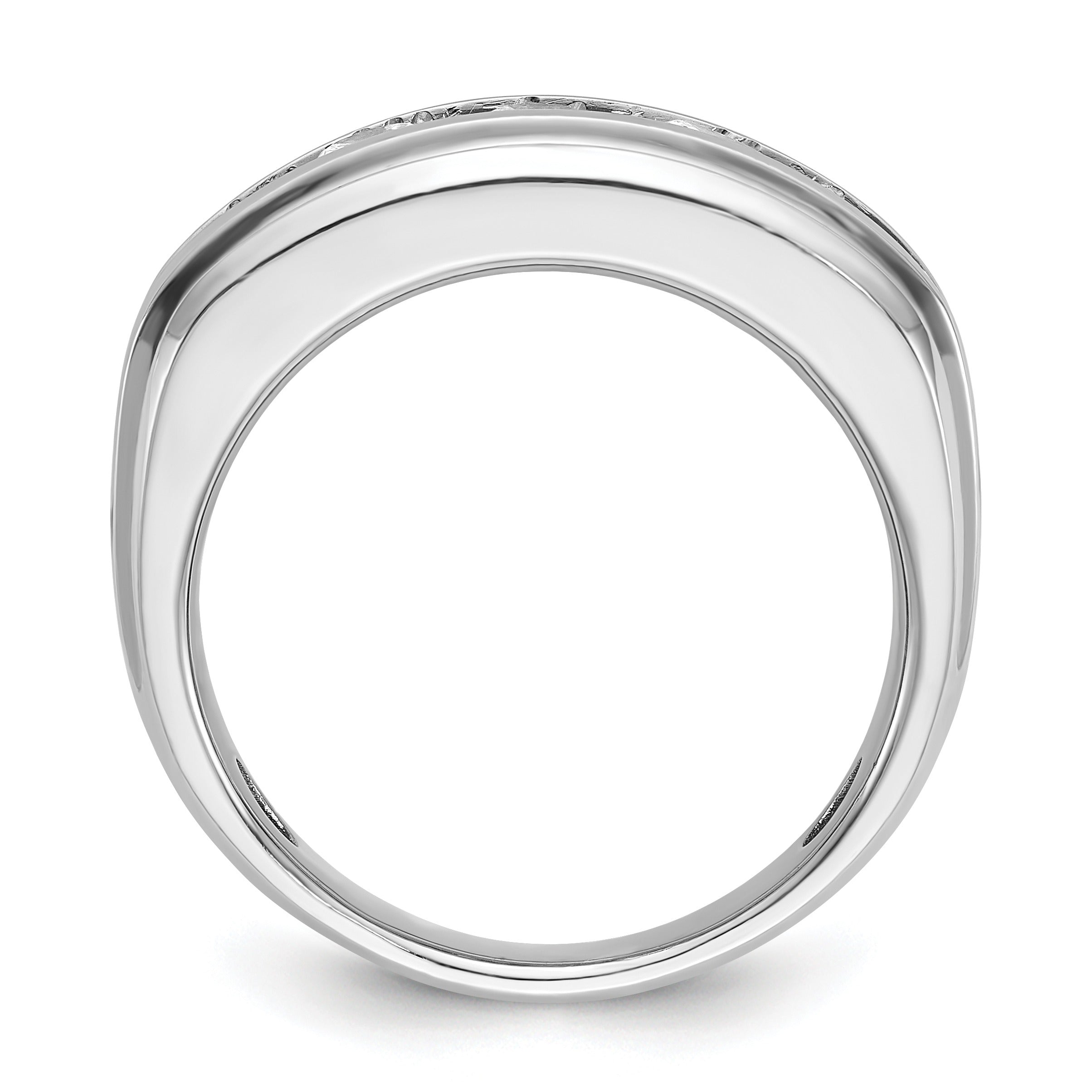 14k White Gold 1 3/4 carat Lab Diamond Five Stone Ring