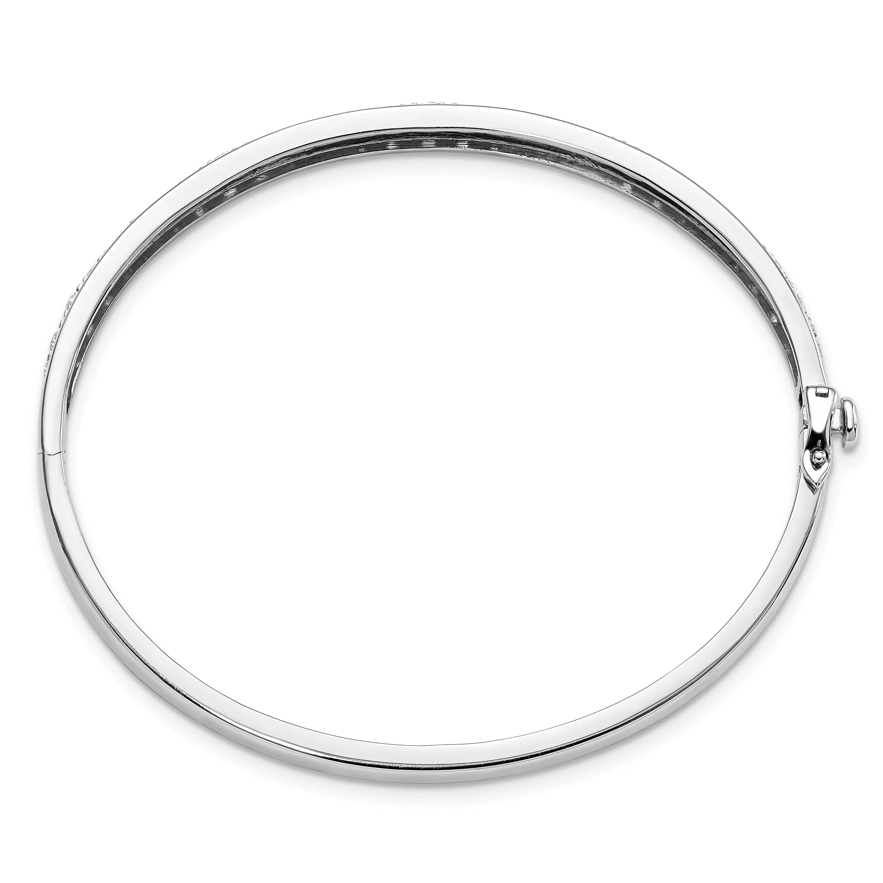 14K Gold 1 5/8 carat Lab Grown Diamond Bangle Bracelet - Fine Diamond