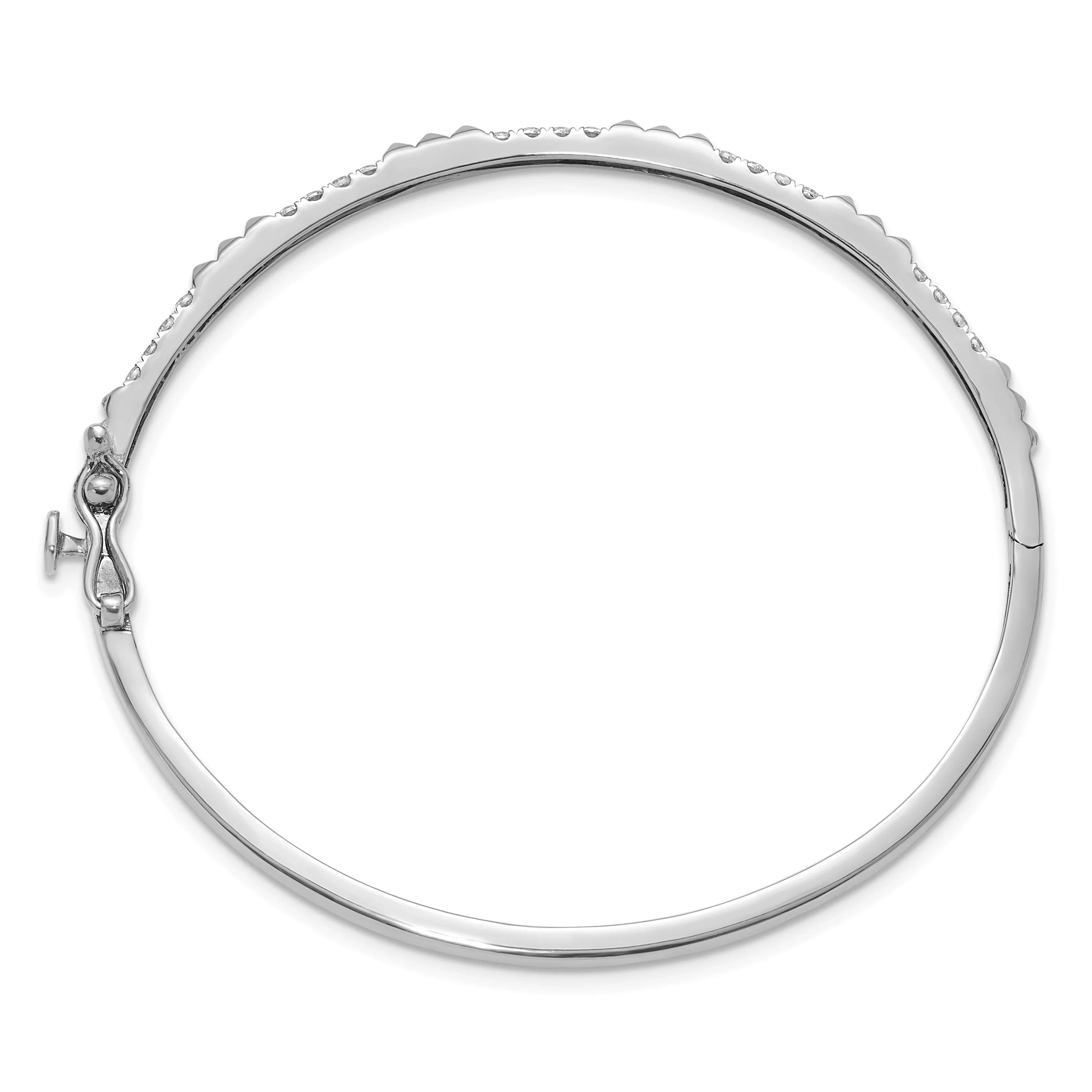 14K Gold Lab Grown Diamond Bangle Bracelets - Fine Diamond