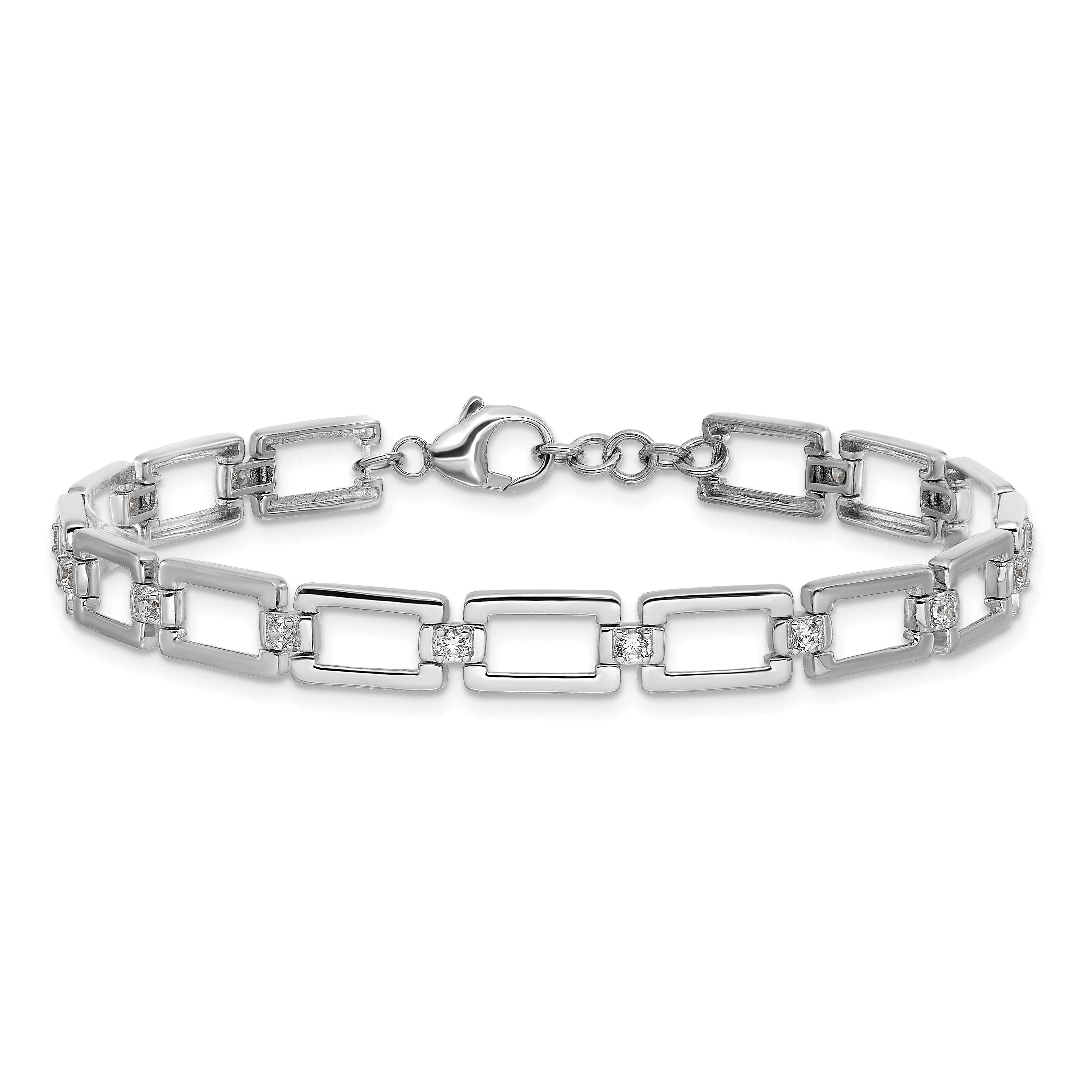 14K Gold 1/2 carat Lab Grown Diamond Link Bracelets