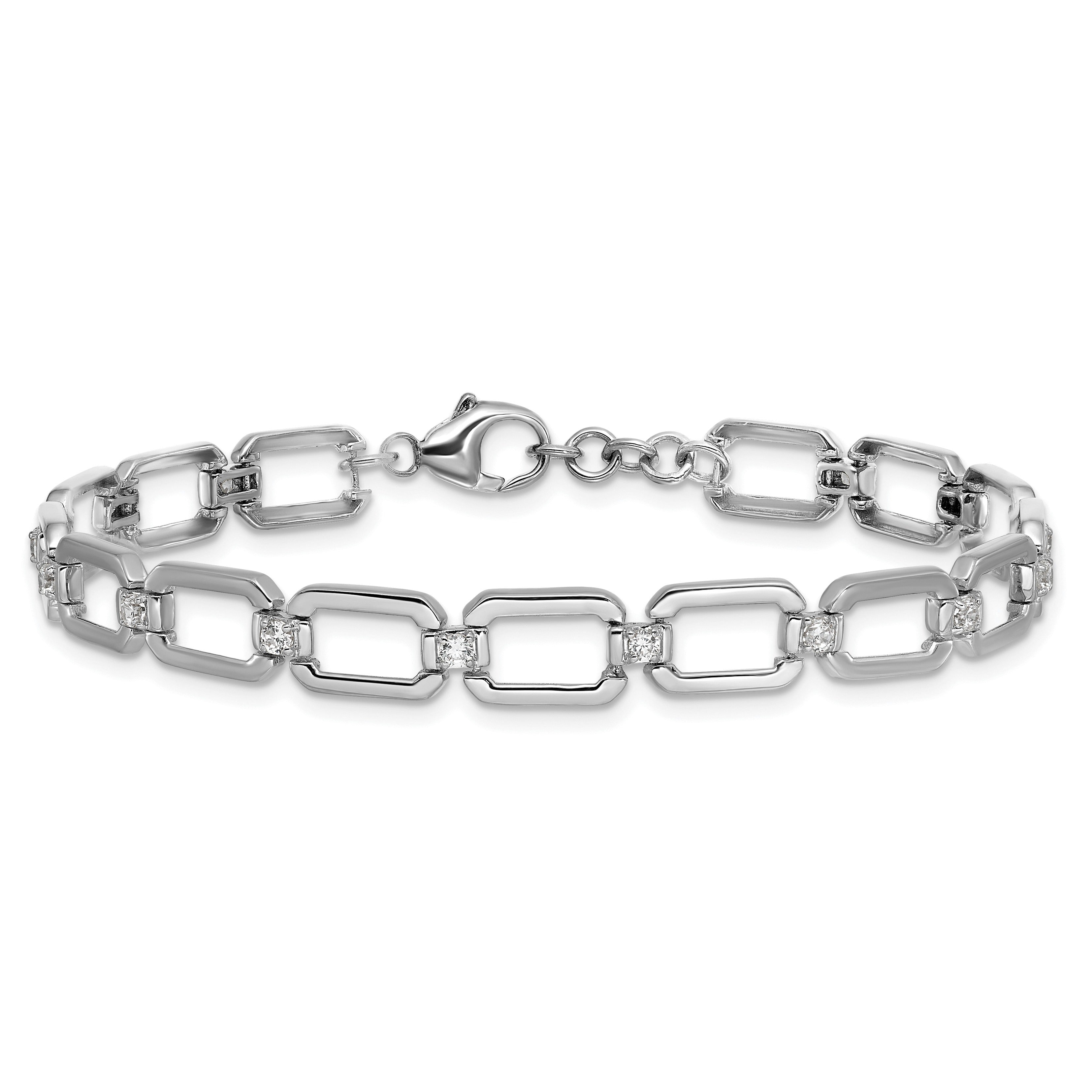 14K Gold 1/2 carat Lab Grown Diamond Link Bracelets