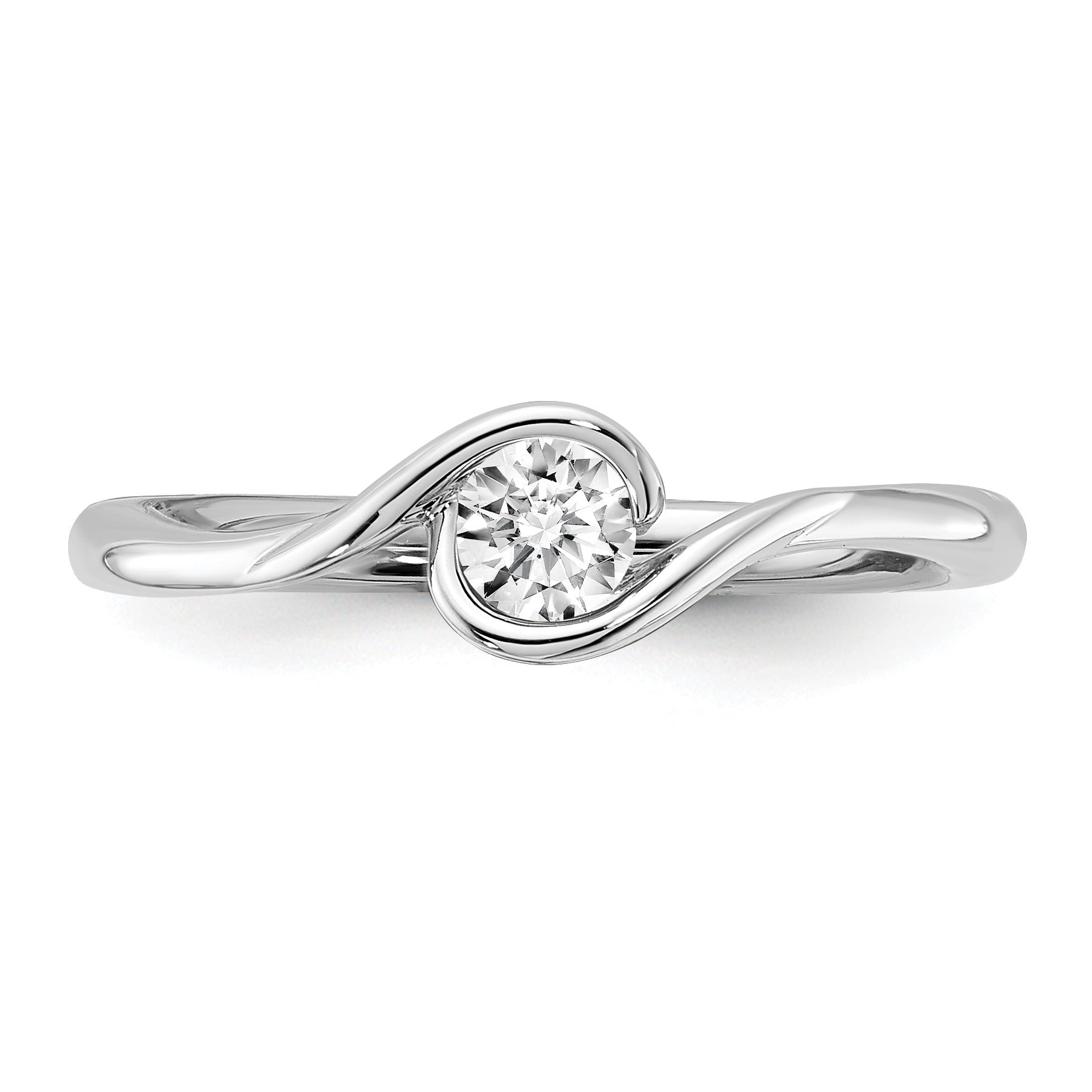 Lab Grown Diamond Round Solitaire Engagement Ring