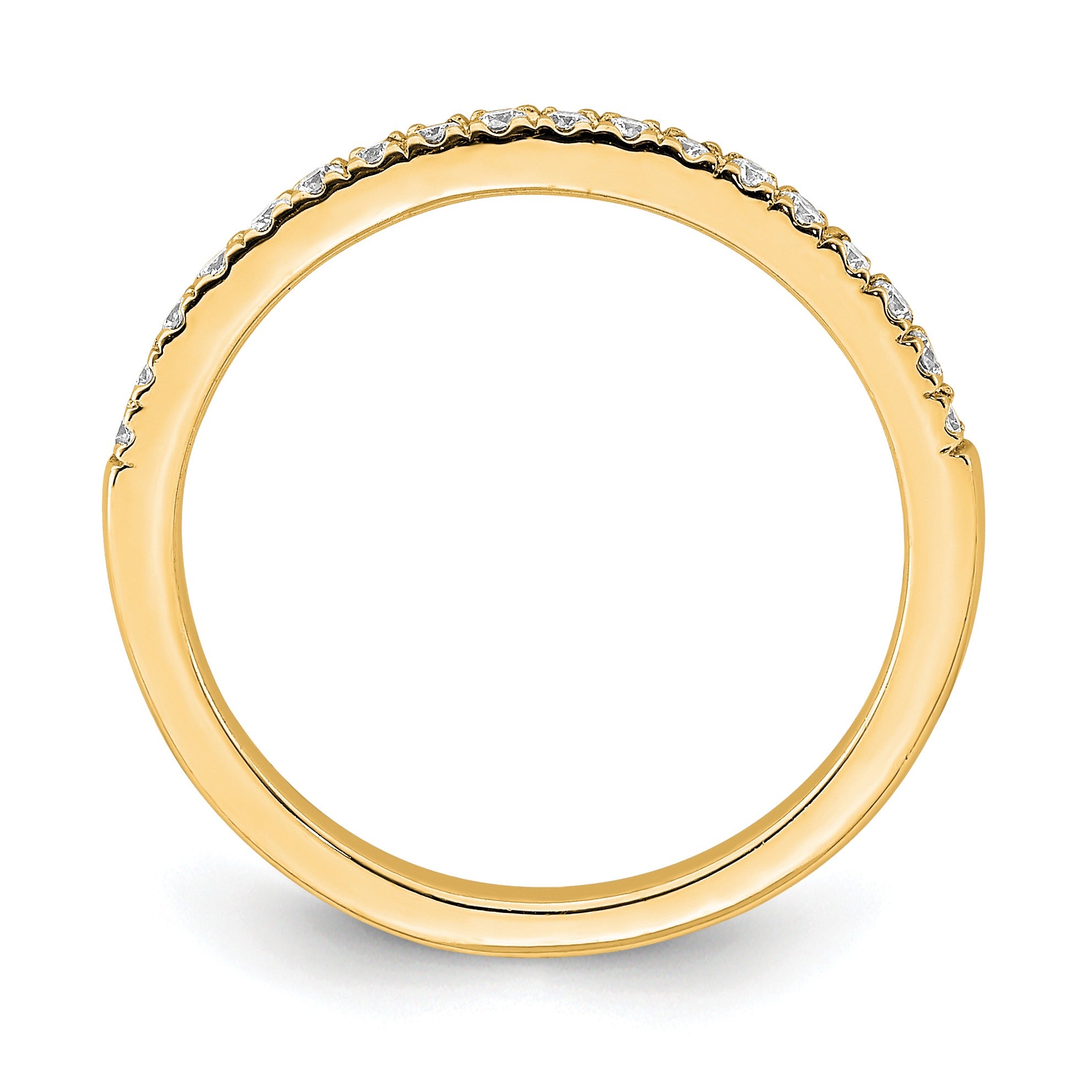 14k Gold Lab Grown Diamond Wedding Band Eternity Ring
