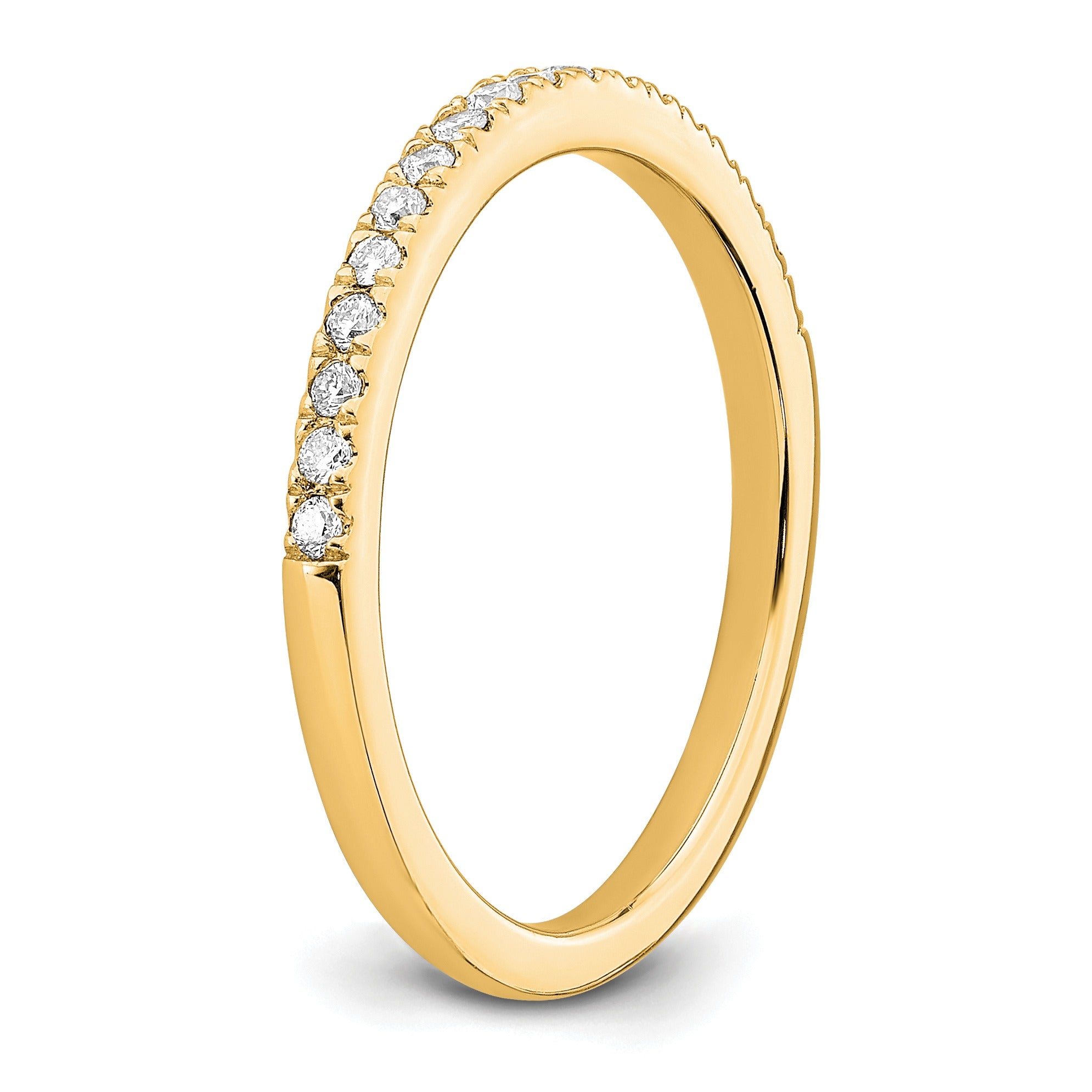 14k Gold Lab Grown Diamond Wedding Band Eternity Ring