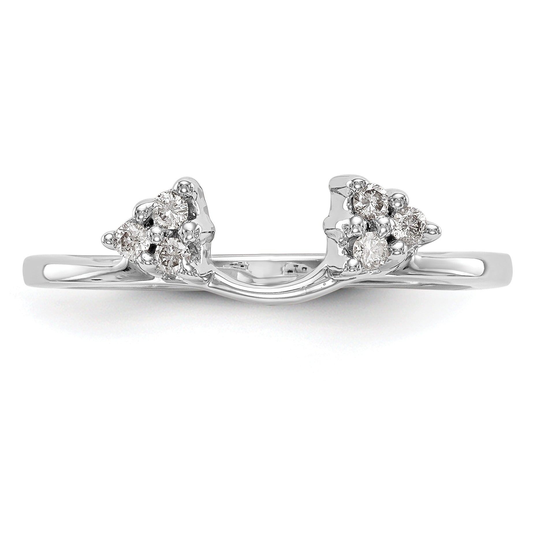 14K White Gold Lab Grown Diamond Wrap Ring