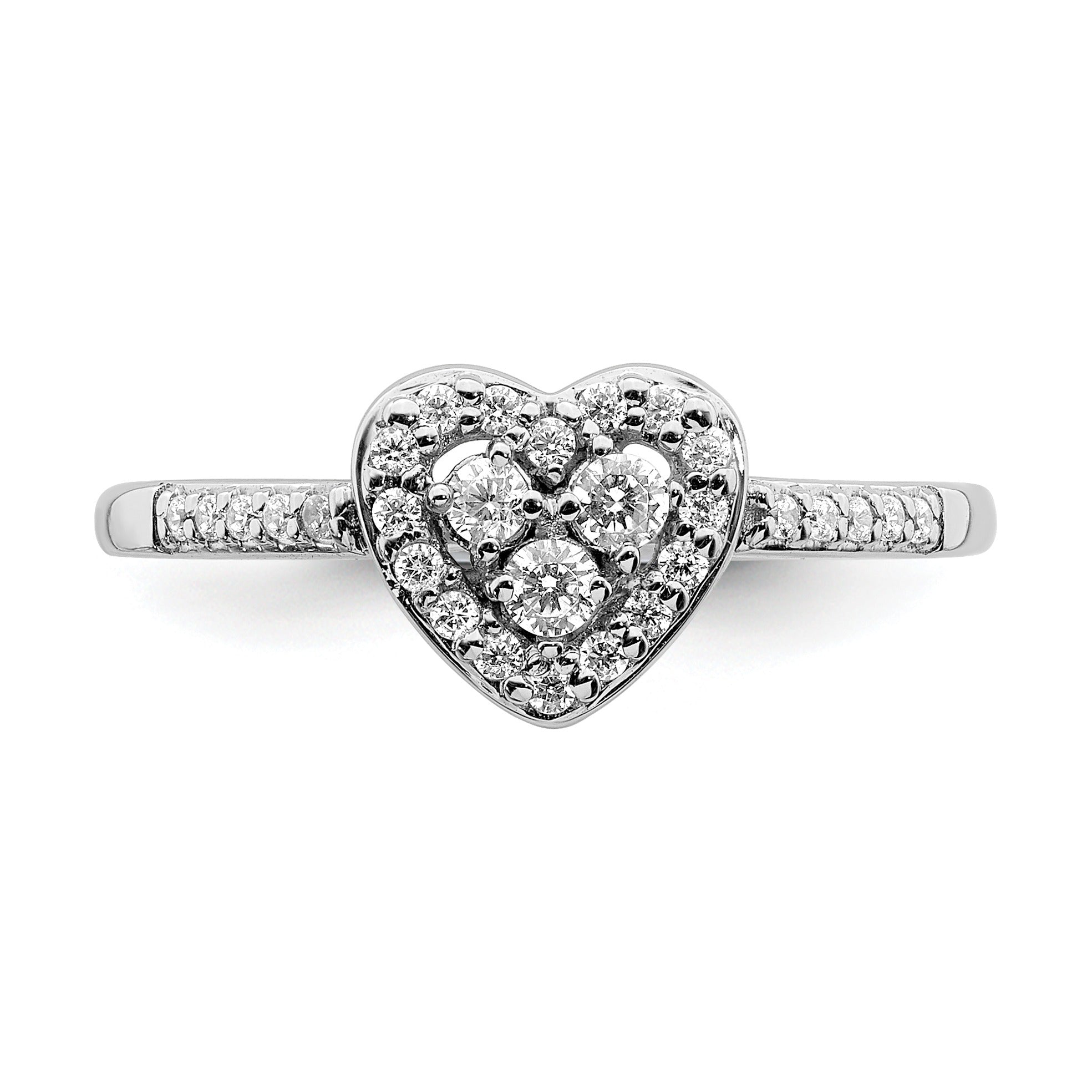White Gold Lab Grown Diamond Cluster Engagement Ring