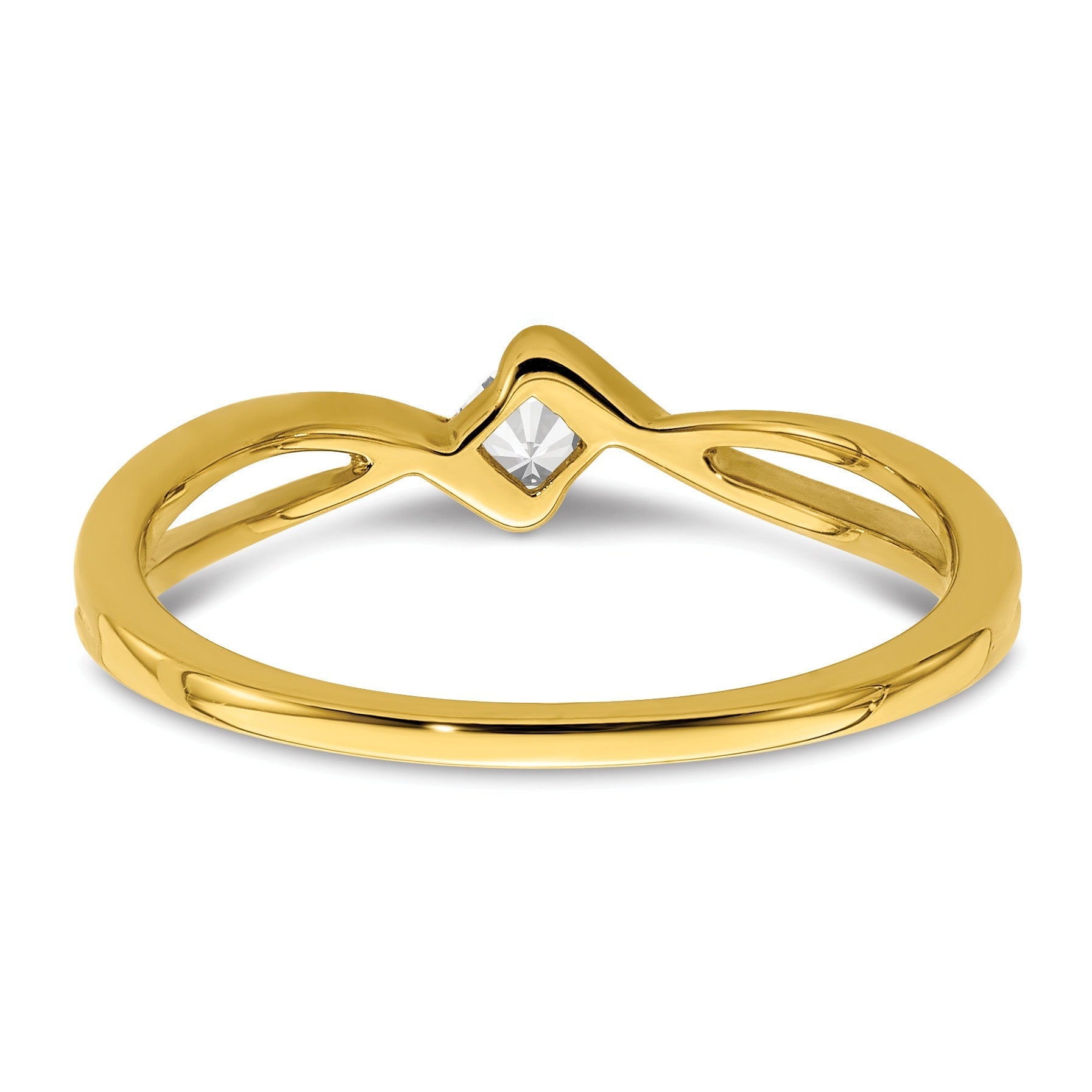 14k Lab Grown Diamond Engagement Ring 1/6 carat