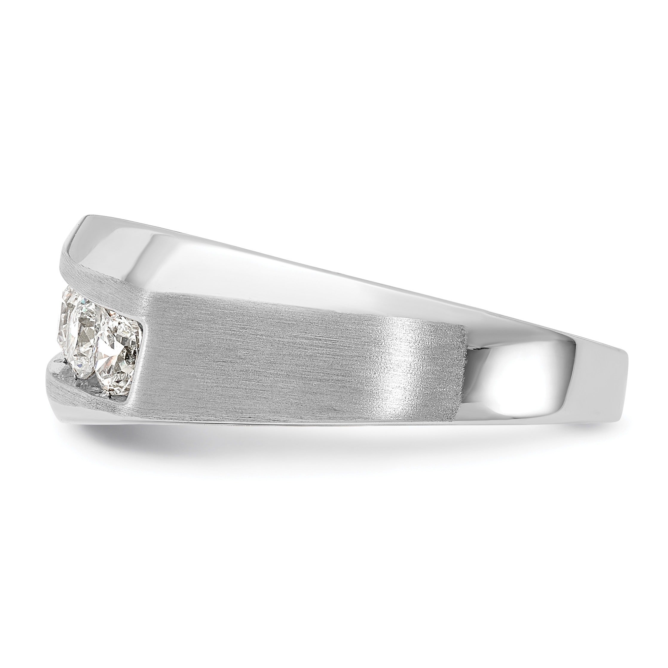 10k White Gold 1 carat Lab Grown Diamond Five Stone Ring