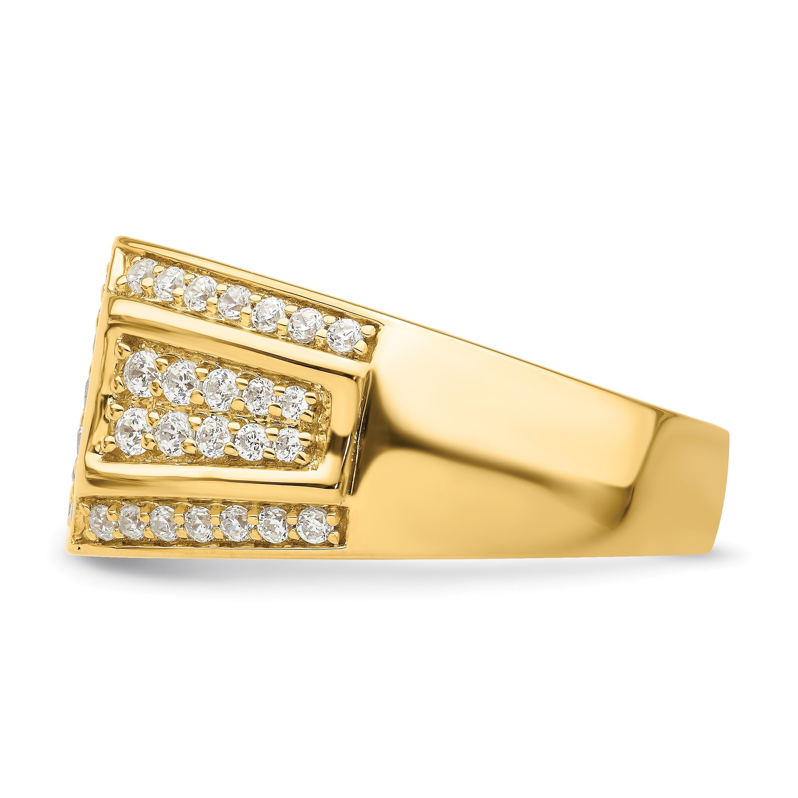 14k Yellow Gold  1/3 ct Lab Grown Diamond Men's Engagement Ring