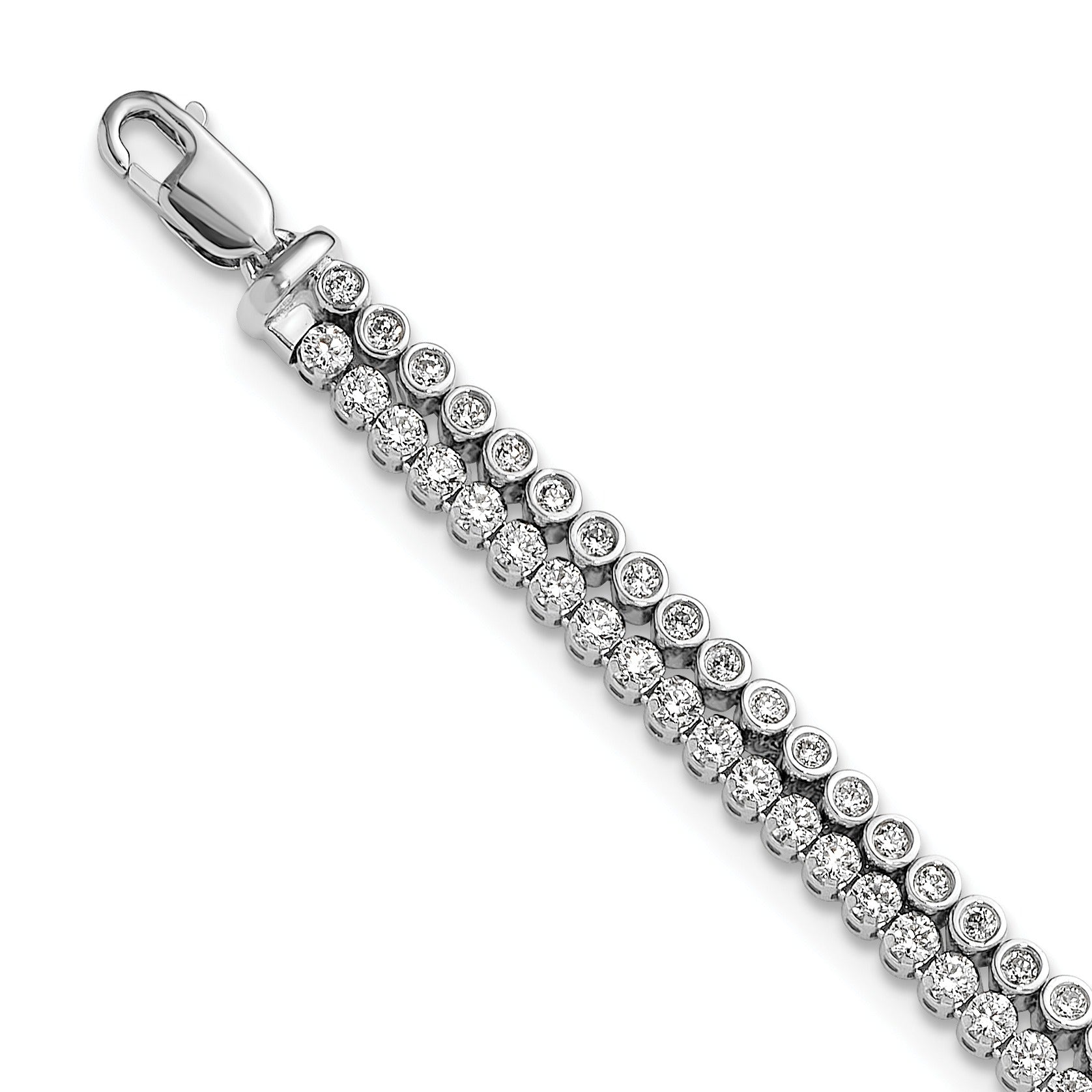 14K Gold Lab Grown Diamond Double Extension Bracelets