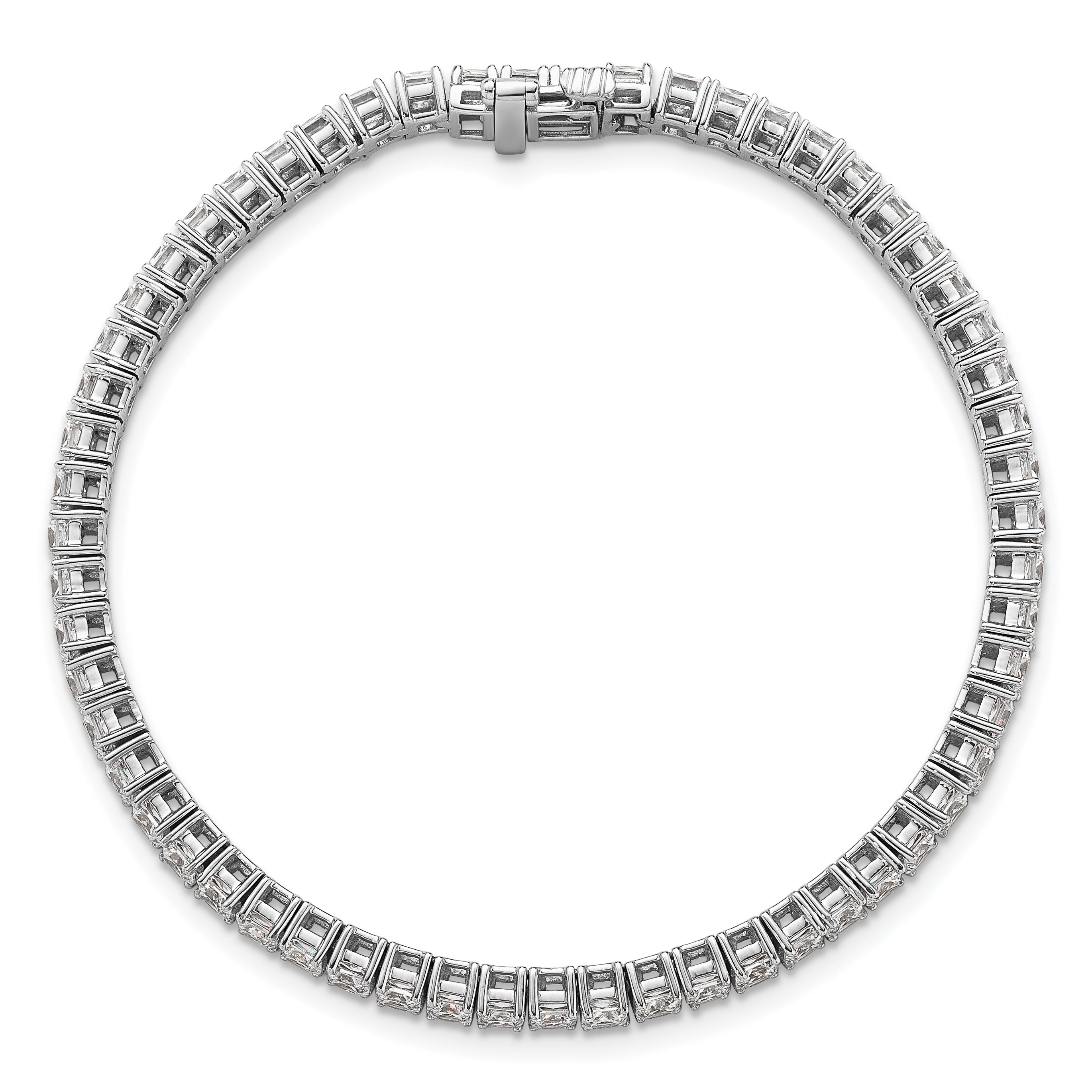 14k White Gold 7 Carat Lab Diamond Tennis Bracelet