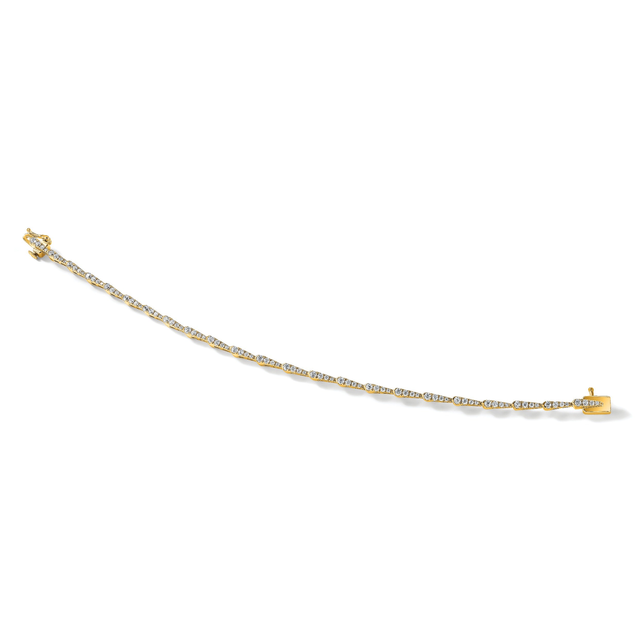 14K Yellow Gold 1/2 carat Lab Grown Diamond Fashion Bracelet